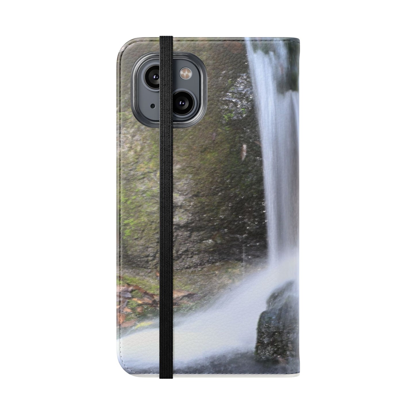 Scenic Waterfall Flip Case, Nature Phone Wallet, Eco-Friendly Phone Accessory, Gift for Nature Lovers, Travel Must-Have