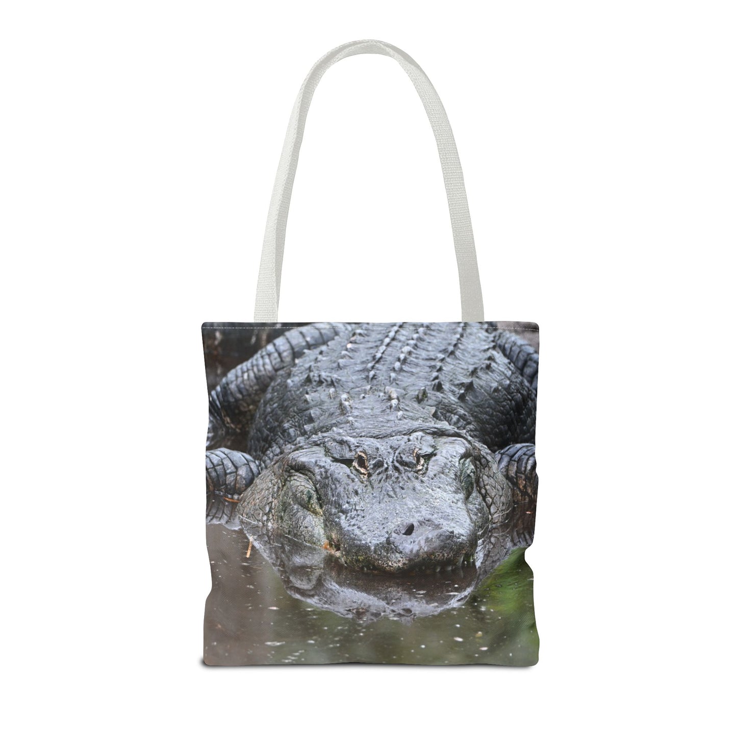 Alligator Print Tote Bag, Wildlife Lover Gift, Eco-Friendly Bag, Beach Tote, Animal Lovers' Accessory, Unique Alligator Purse