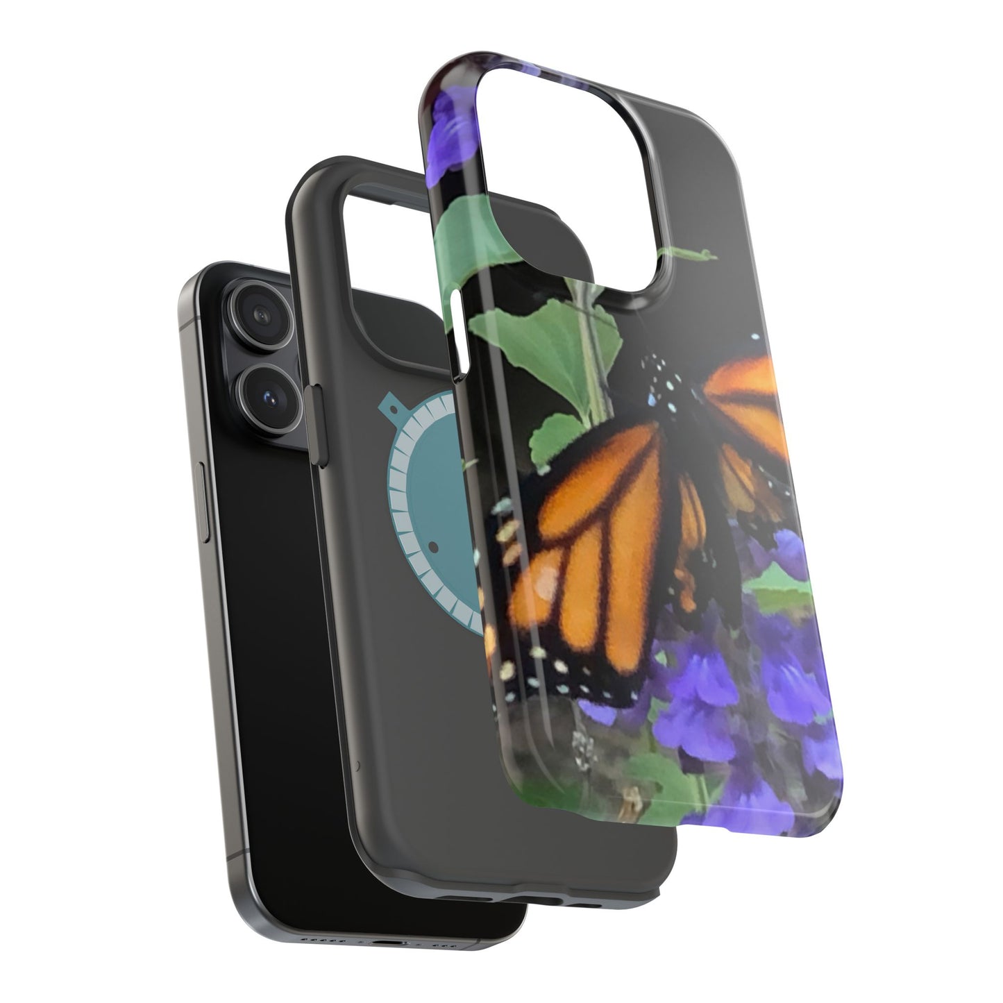 Butterfly Floral Magnetic Tough Cases, Nature Phone Cases, Gift for Nature Lovers, Eco-Friendly Cell Phone Case, Unique Smartphone Accessory