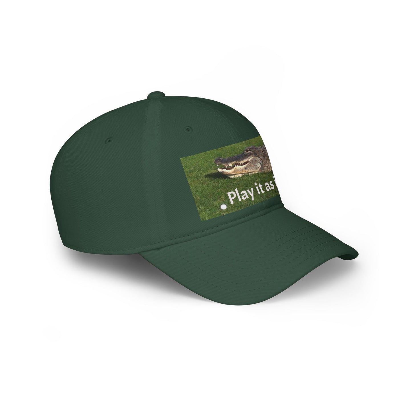 Play it as it Lies Baseball Cap, Casual Headwear for Golfers, Funny Golf Gift, Outdoor Sports Cap, Adjustable Red Cap