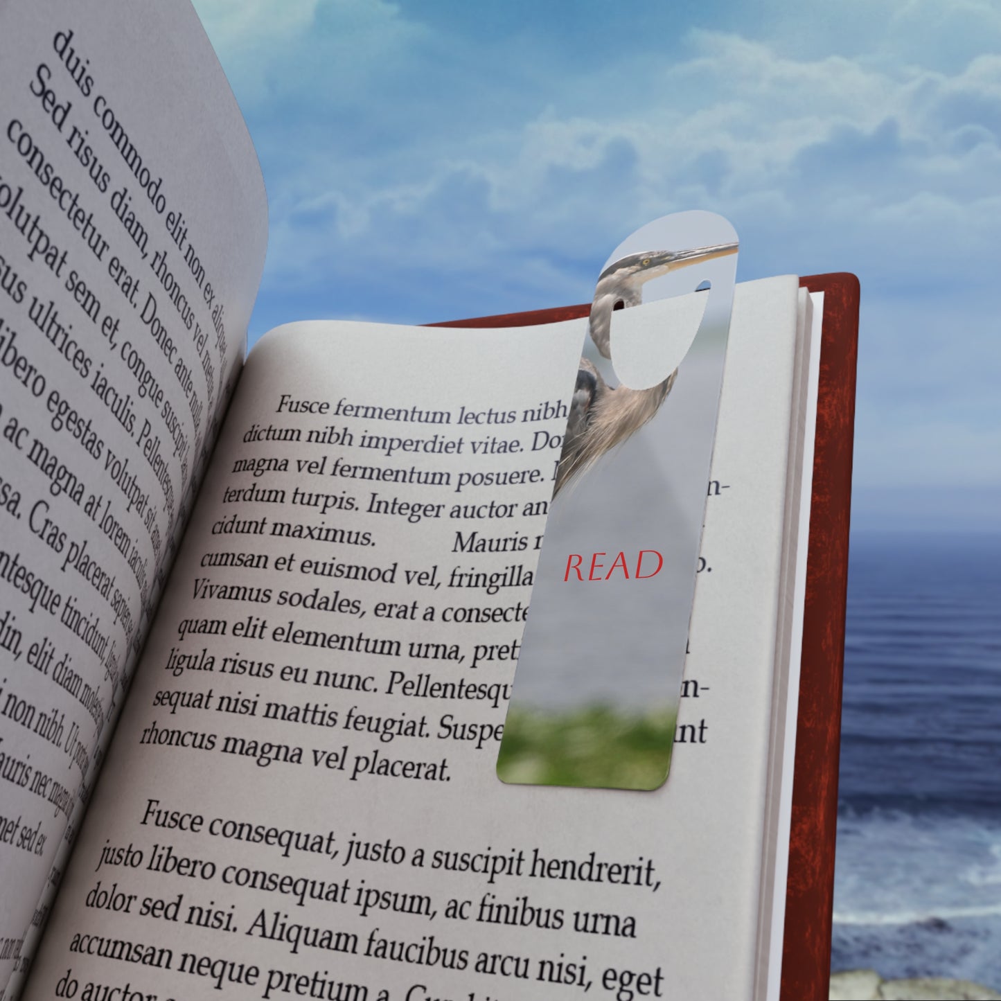 Elegant Bird-Themed Bookmark, Perfect Reading Companion, Great Gift for Book Lovers, Literary Decor, Read with Style