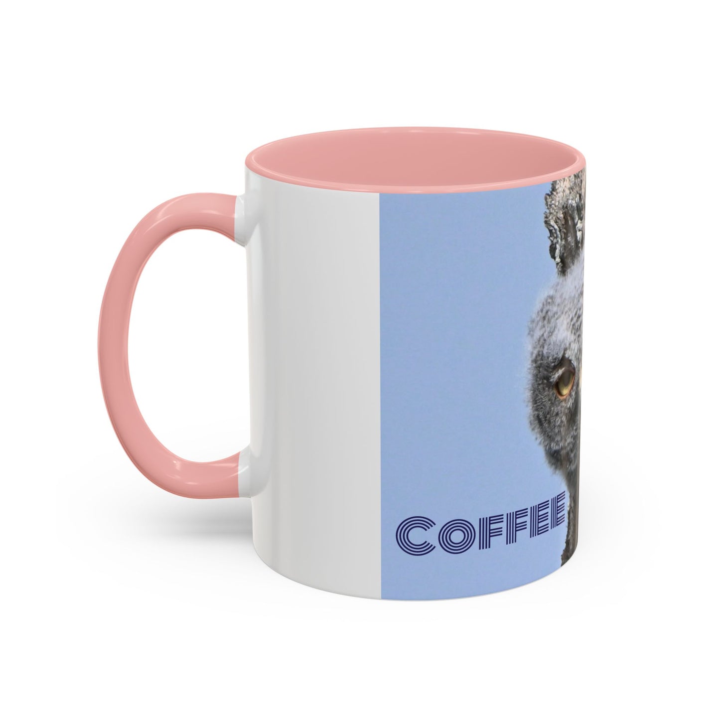 Accent Coffee Mug with Owl Design, Perfect Gift for Coffee Lovers, Home Office Decor, Nature Enthusiast Gift, Animal Lover Mug