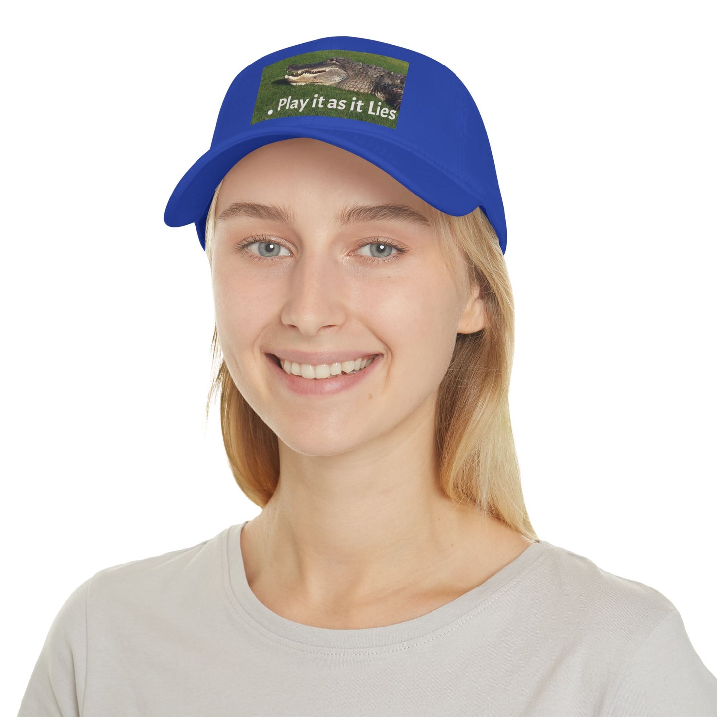 Play it as it Lies Baseball Cap, Casual Headwear for Golfers, Funny Golf Gift, Outdoor Sports Cap, Adjustable Red Cap