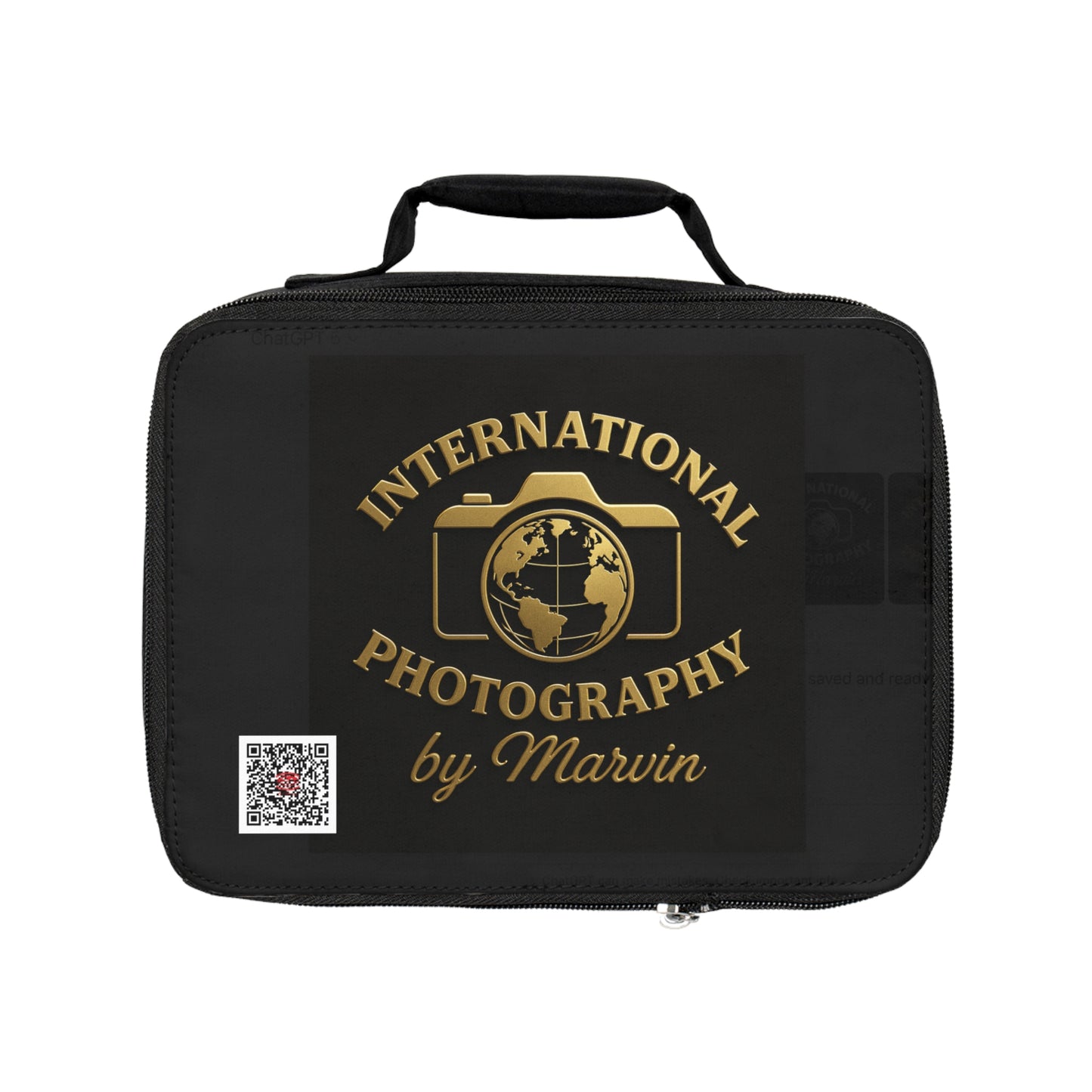 Photography-themed Lunch Bag, Stylish Lunch Tote, Personalized Lunchbox, Great for Picnics, Gift for Photographers