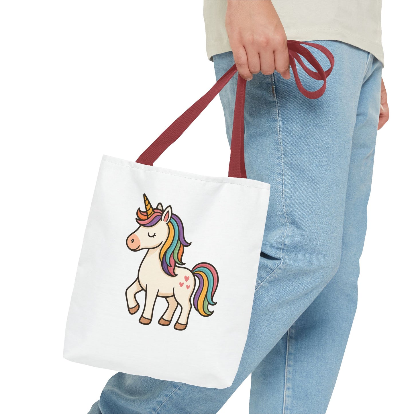 Whimsical Unicorn Tote Bag, Cute Daily Purse, Artsy Gift, Eco-Friendly Shopper, Fun Beach Bag, Magical Adventure Companion