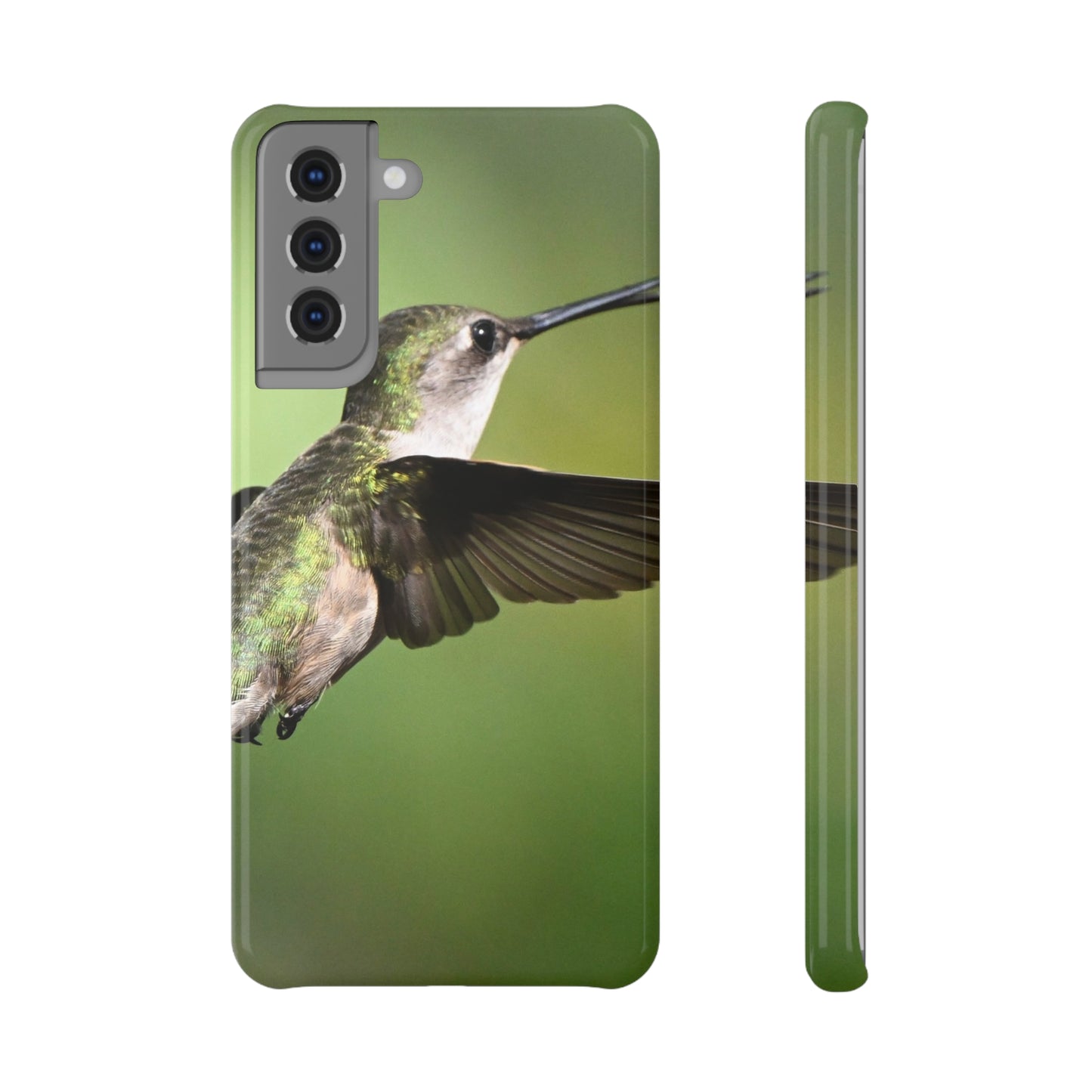 Hummingbird Phone Case, Slim Snap Case for Nature Lovers, Eco-Friendly Phone Accessory, Gift for Wildlife Enthusiasts, Unique Tech Decor
