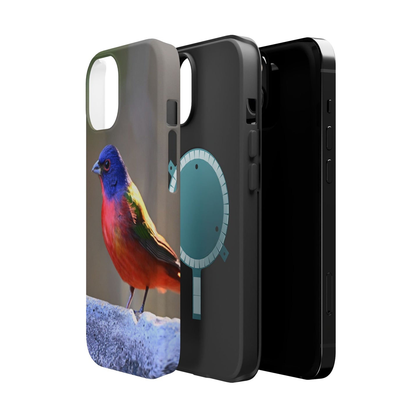 Colorful Bird Phone Case, Magnetic Tough Cases, Nature Lover Gift, Wildlife Phone Cover, Eco-Friendly Tech Accessories