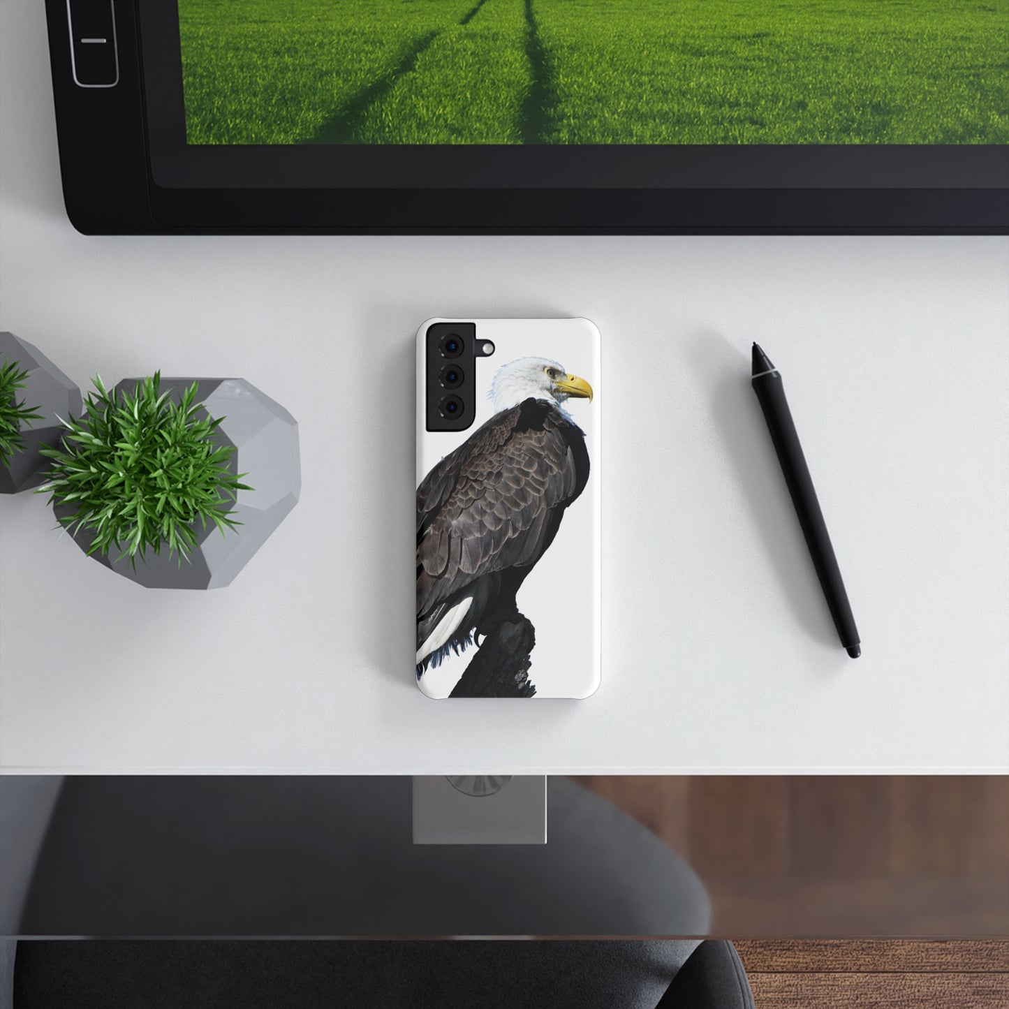 Eagle Slim Snap Case, Wildlife Phone Cover, Nature Lover Gift, Bird Photography Case, Outdoor Enthusiast Accessory