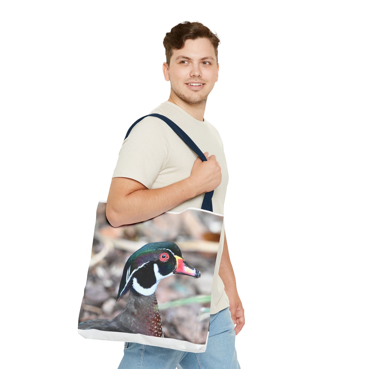 Wood Duck Tote Bag, Nature Lover Eco-Friendly Tote, Gift for Bird Enthusiasts, Stylish Reusable Shopping Bag, Photography Art Bag