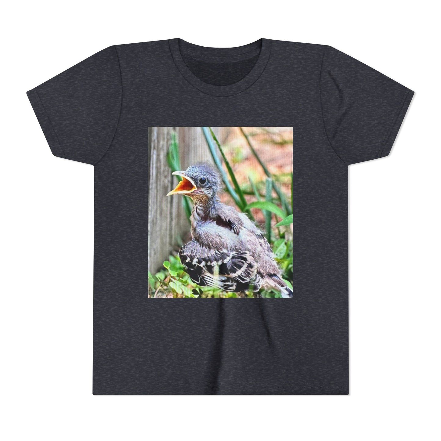 Youth Bird Graphic Tee - Cute Baby Bird T-Shirt, Nature Lovers Gift, Kids Apparel, Animal Tee, Spring Fashion, Eco-Friendly