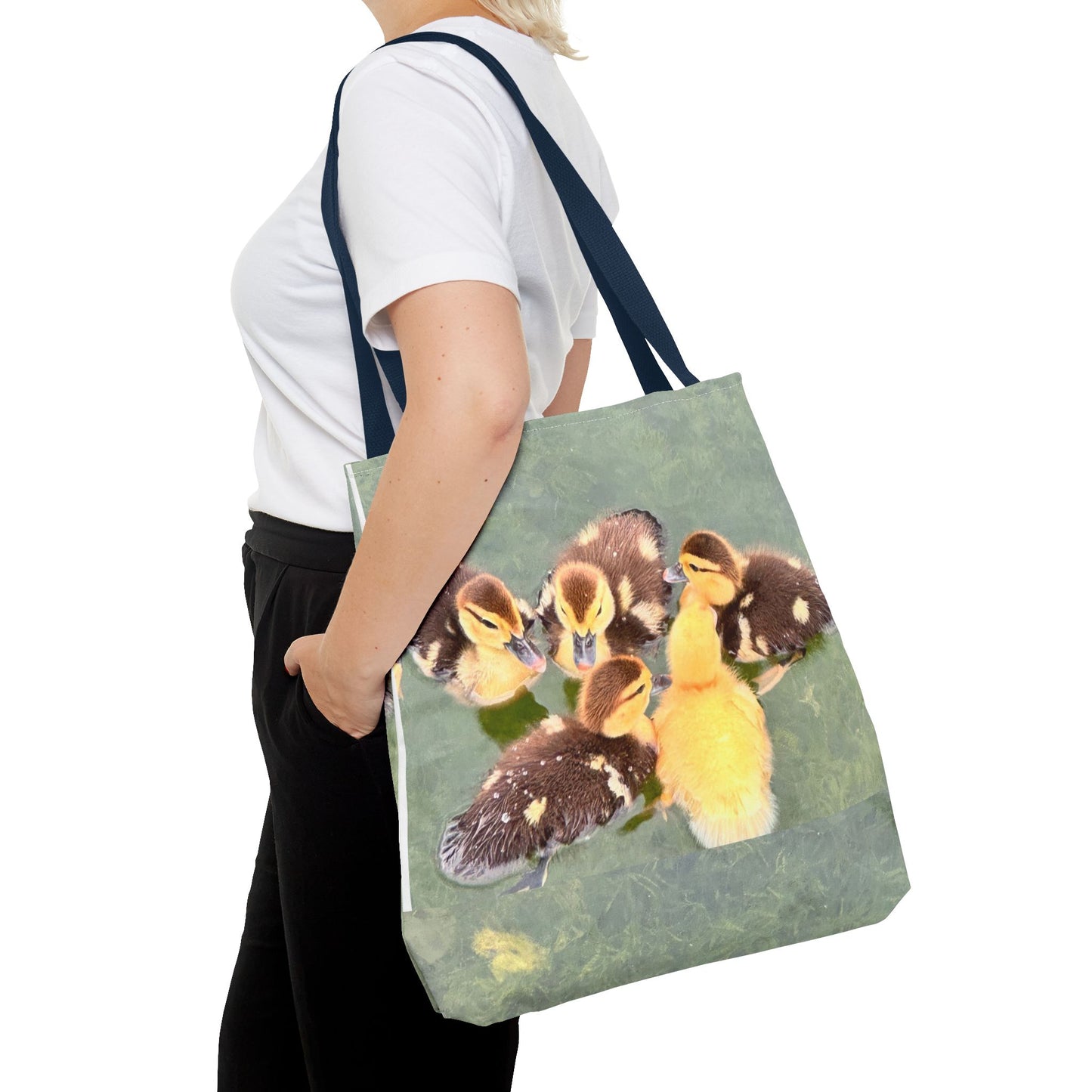 Charming Duckling Tote Bag | Cute Bag for Animal Lovers, Spring Gift, Shopping Bag, Eco-Friendly, Perfect for Mother's Day