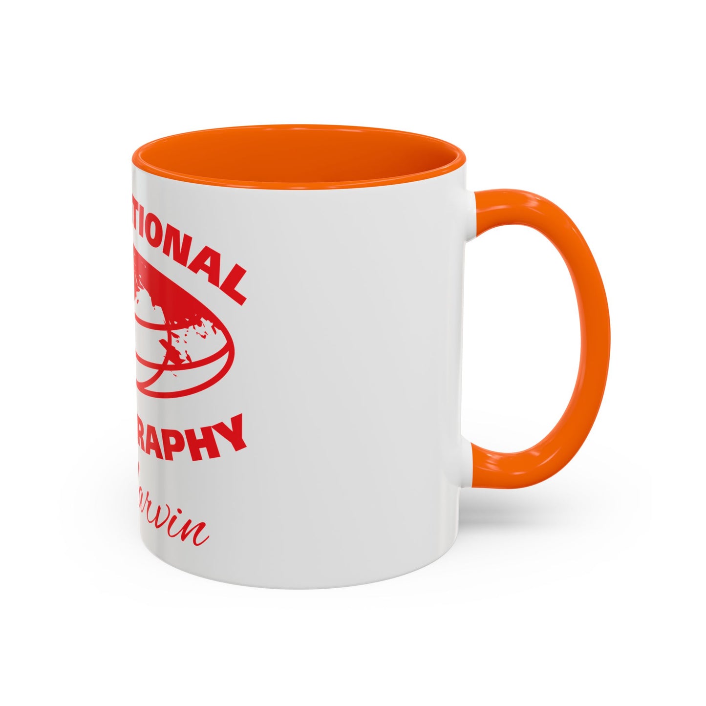 International Photography Accent Mug - Unique Coffee Mug, Gift for Photographers, Travel Mug, Artsy Gifts, Photography Lovers
