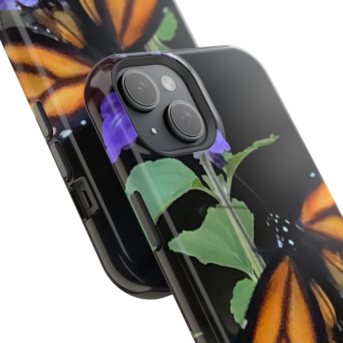 Butterfly Floral Magnetic Tough Cases, Nature Phone Cases, Gift for Nature Lovers, Eco-Friendly Cell Phone Case, Unique Smartphone Accessory
