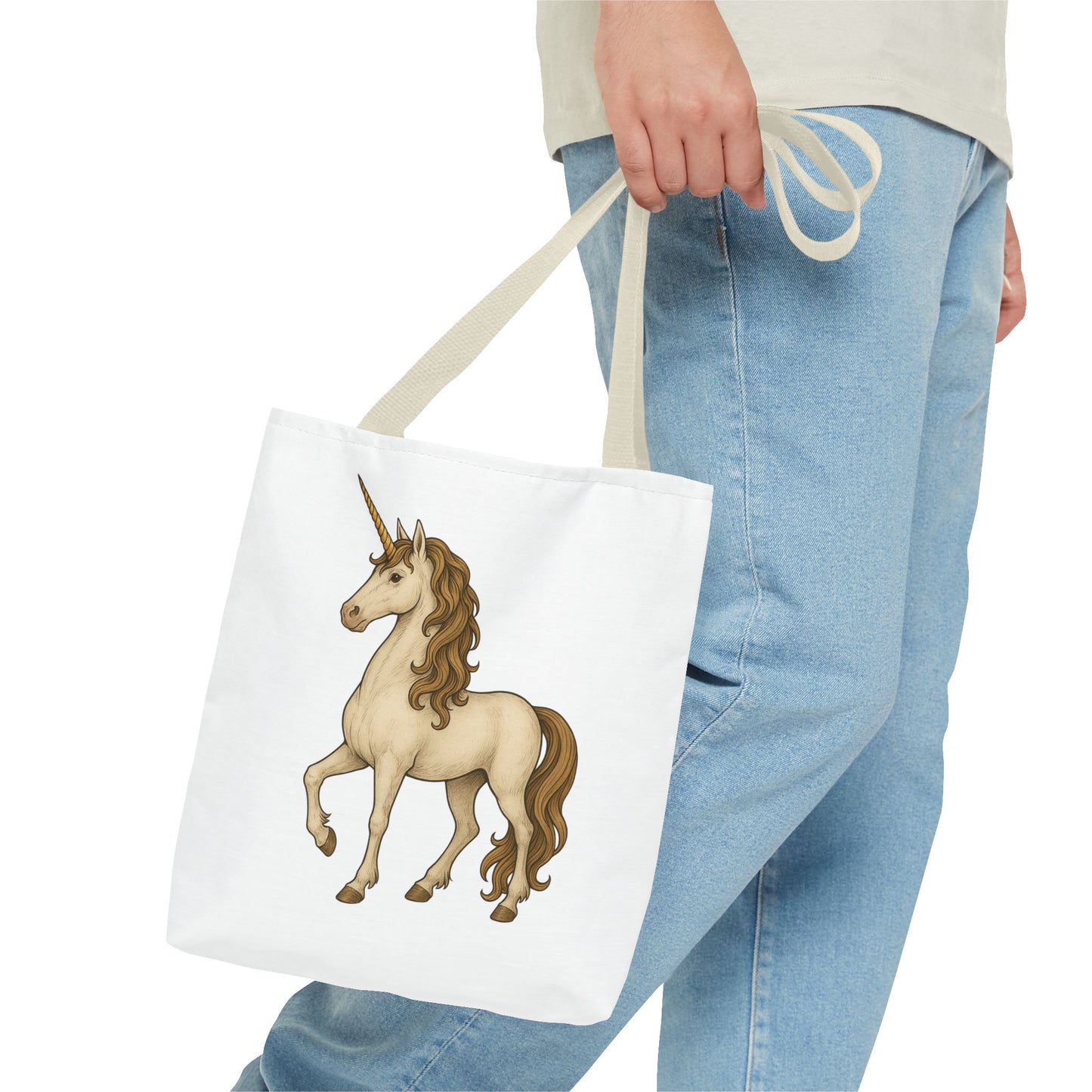 Unicorn Tote Bag, Cute Unicorn Bag, Graphic Tote for Kids, Stylish Carryall, Birthday Gift, AOP Tote, Eco-Friendly Shopping Bag