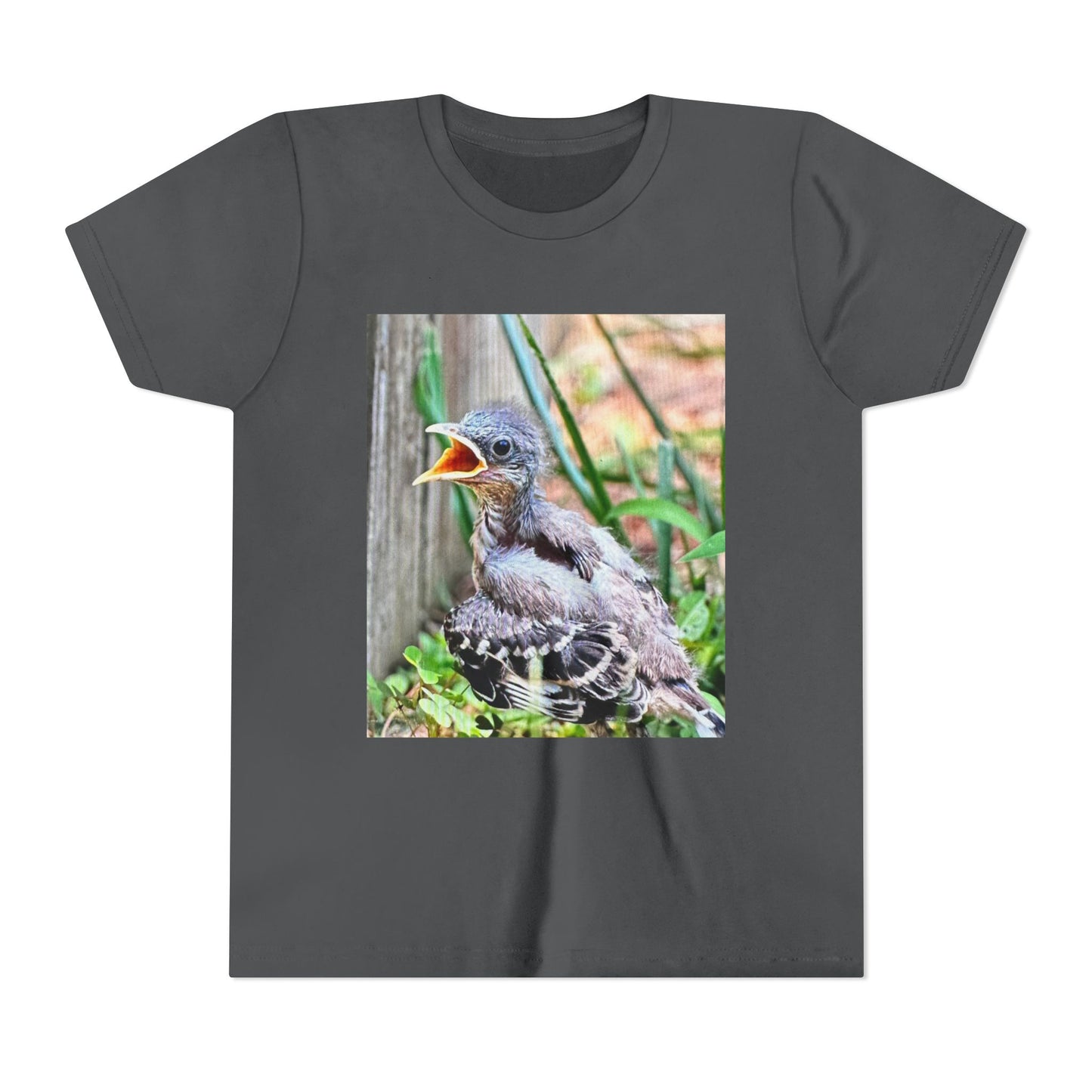 Youth Bird Graphic Tee - Cute Baby Bird T-Shirt, Nature Lovers Gift, Kids Apparel, Animal Tee, Spring Fashion, Eco-Friendly