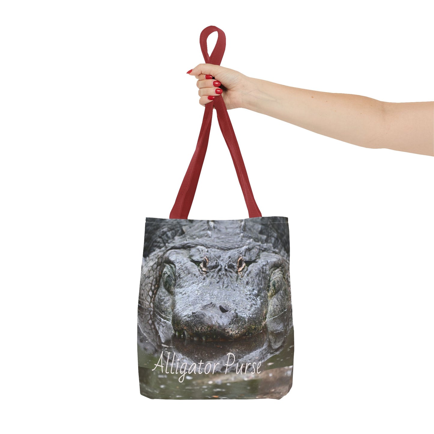 Alligator Print Tote Bag, Wildlife Lover Gift, Eco-Friendly Bag, Beach Tote, Animal Lovers' Accessory, Unique Alligator Purse