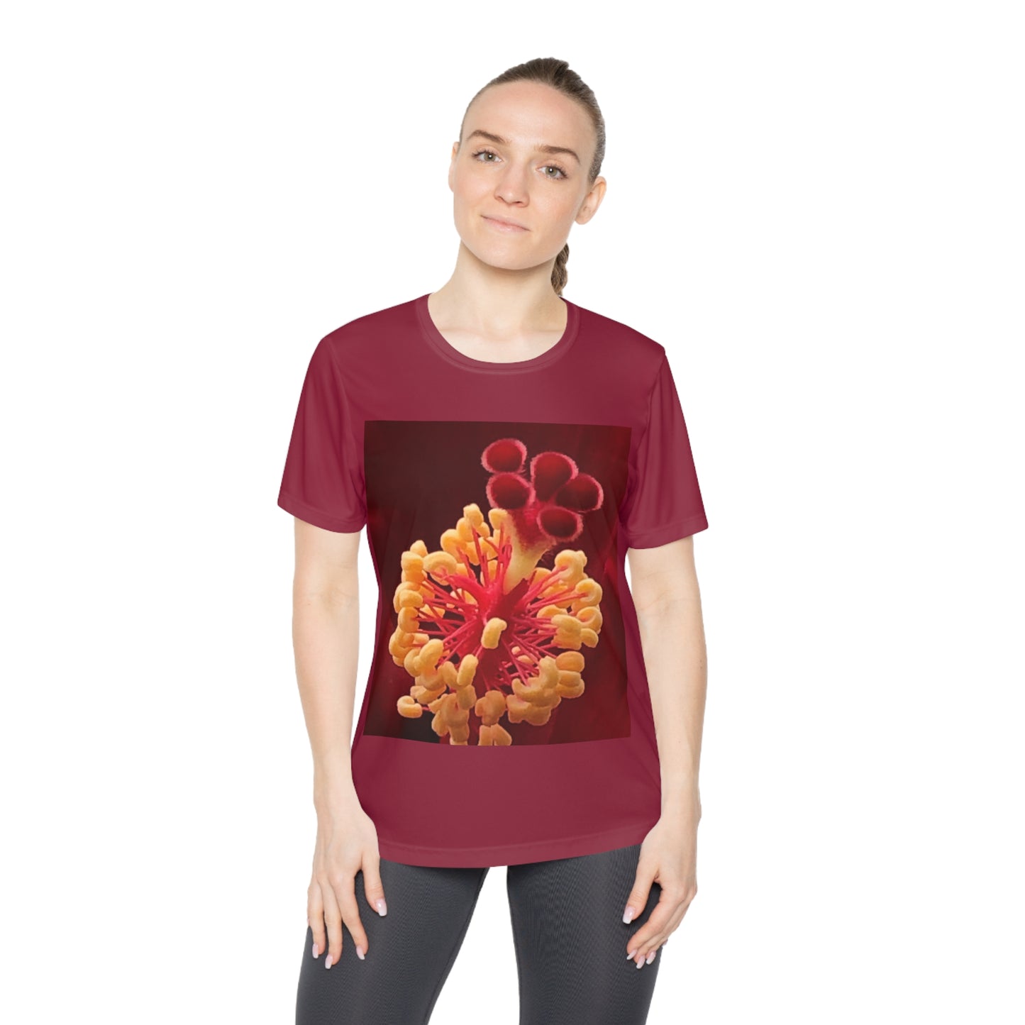 Vibrant Floral Competitor Tee, Nature-Inspired Shirt, Women’s Graphic Tee, Artistic Floral Top, Casual Spring Fashion
