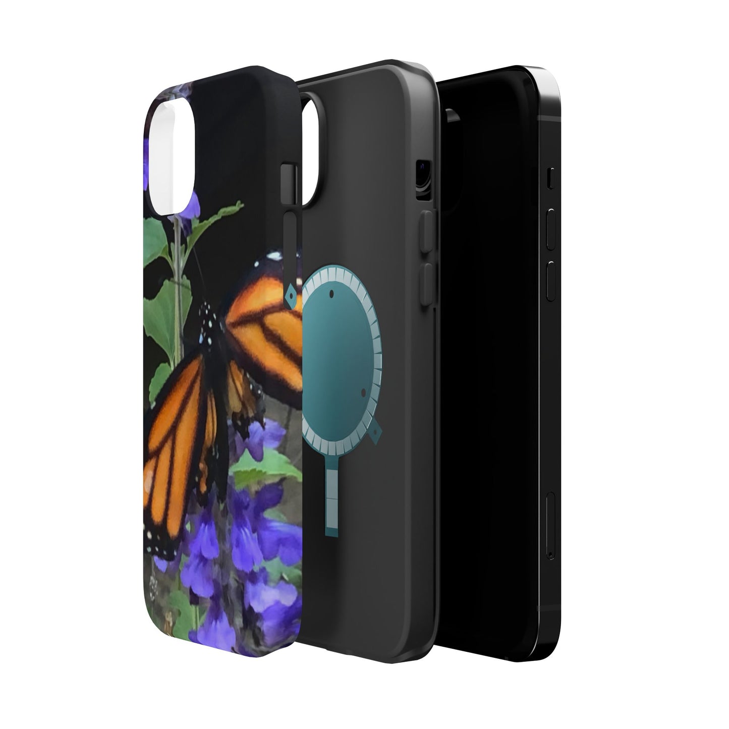 Butterfly Floral Magnetic Tough Cases, Nature Phone Cases, Gift for Nature Lovers, Eco-Friendly Cell Phone Case, Unique Smartphone Accessory