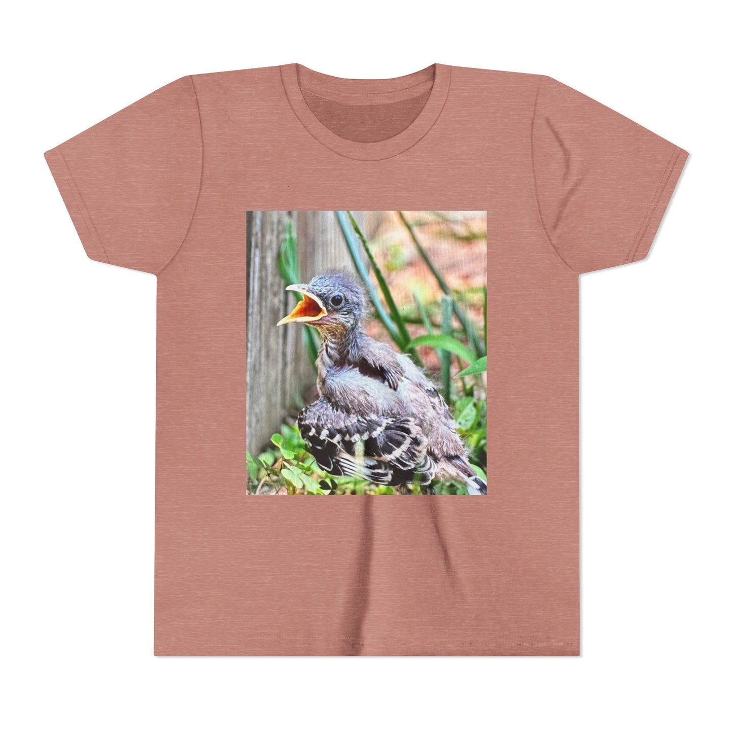 Youth Bird Graphic Tee - Cute Baby Bird T-Shirt, Nature Lovers Gift, Kids Apparel, Animal Tee, Spring Fashion, Eco-Friendly