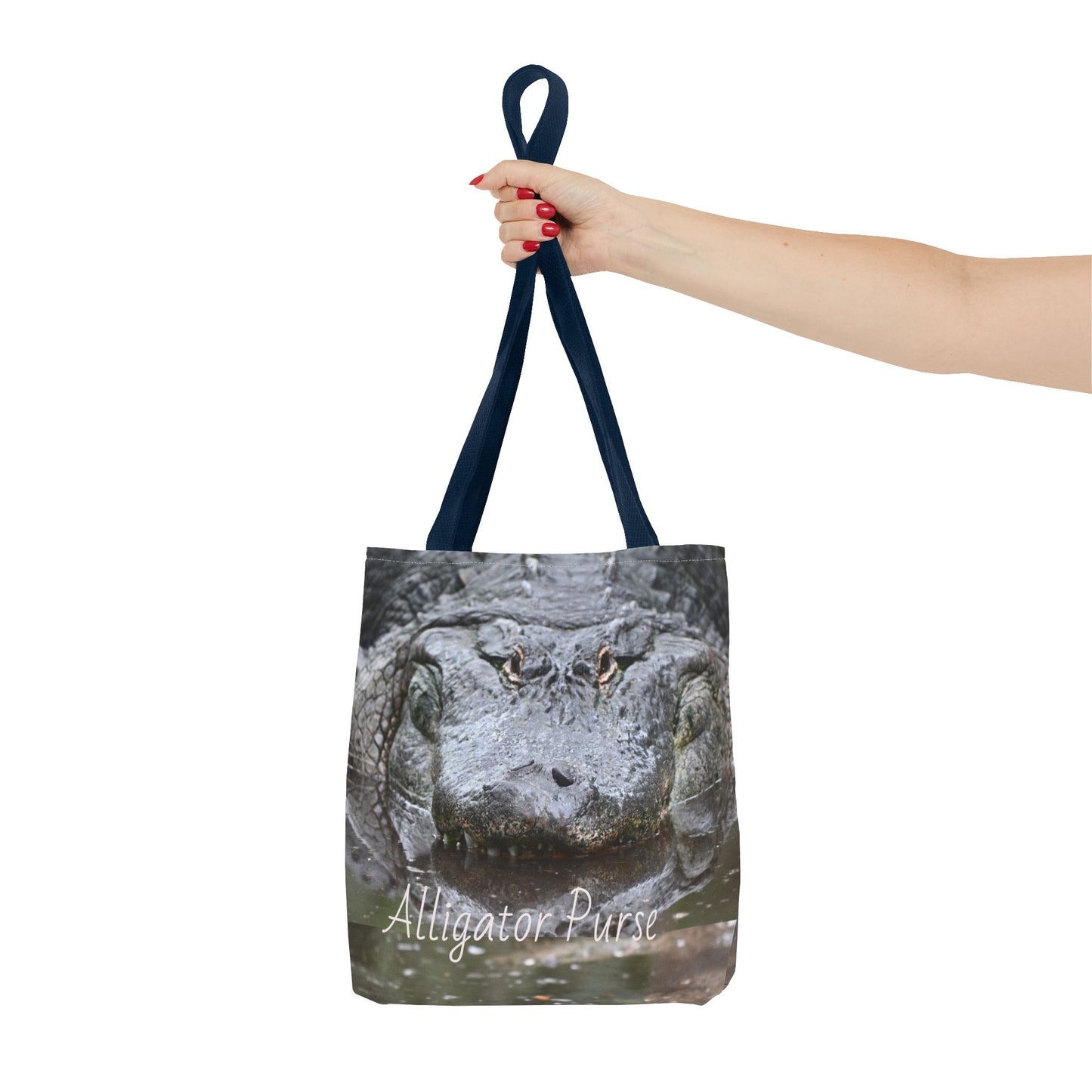 Alligator Print Tote Bag, Wildlife Lover Gift, Eco-Friendly Bag, Beach Tote, Animal Lovers' Accessory, Unique Alligator Purse