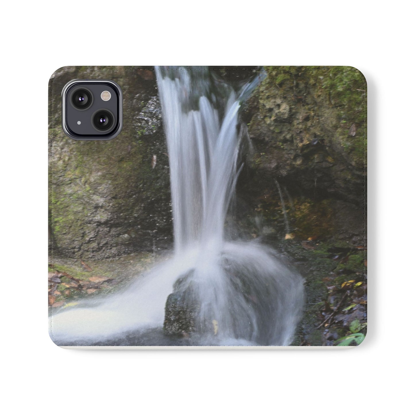 Scenic Waterfall Flip Case, Nature Phone Wallet, Eco-Friendly Phone Accessory, Gift for Nature Lovers, Travel Must-Have