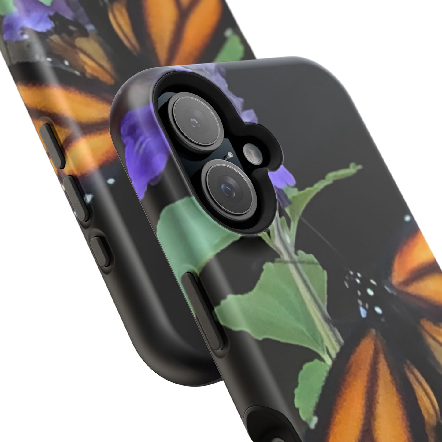 Butterfly Floral Magnetic Tough Cases, Nature Phone Cases, Gift for Nature Lovers, Eco-Friendly Cell Phone Case, Unique Smartphone Accessory