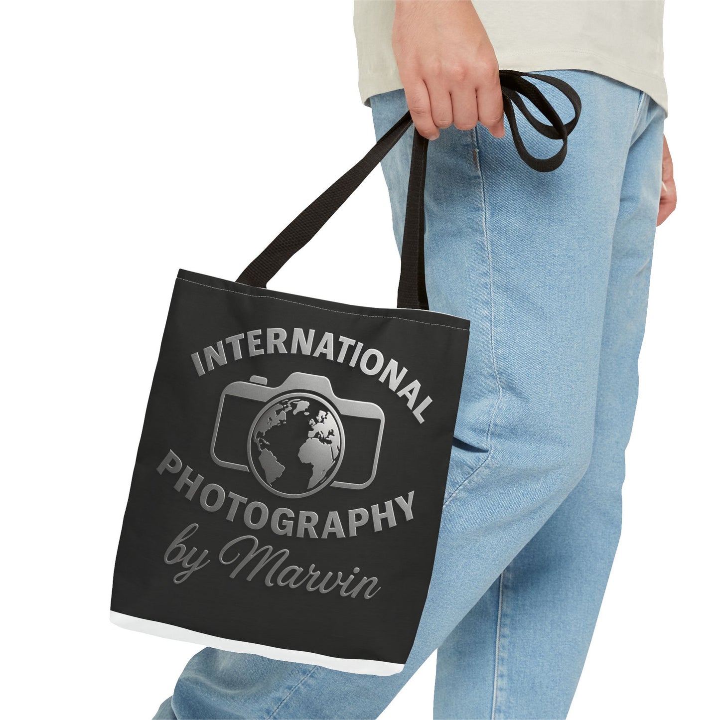 International Photography Tote Bag, Unique Shopper, Eco-Friendly Gift, Stylish Camera Lover Bag, Photography Enthusiast Accessory