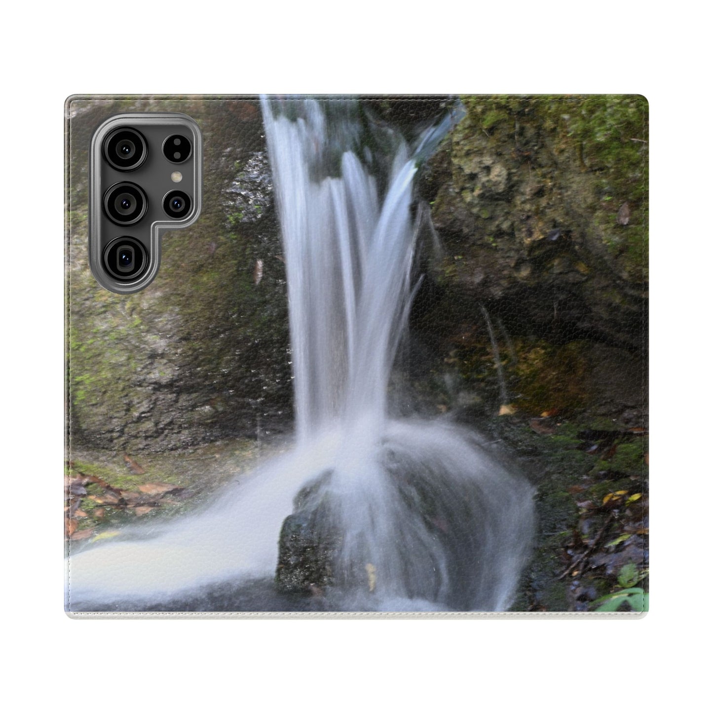 Scenic Waterfall Flip Case, Nature Phone Wallet, Eco-Friendly Phone Accessory, Gift for Nature Lovers, Travel Must-Have