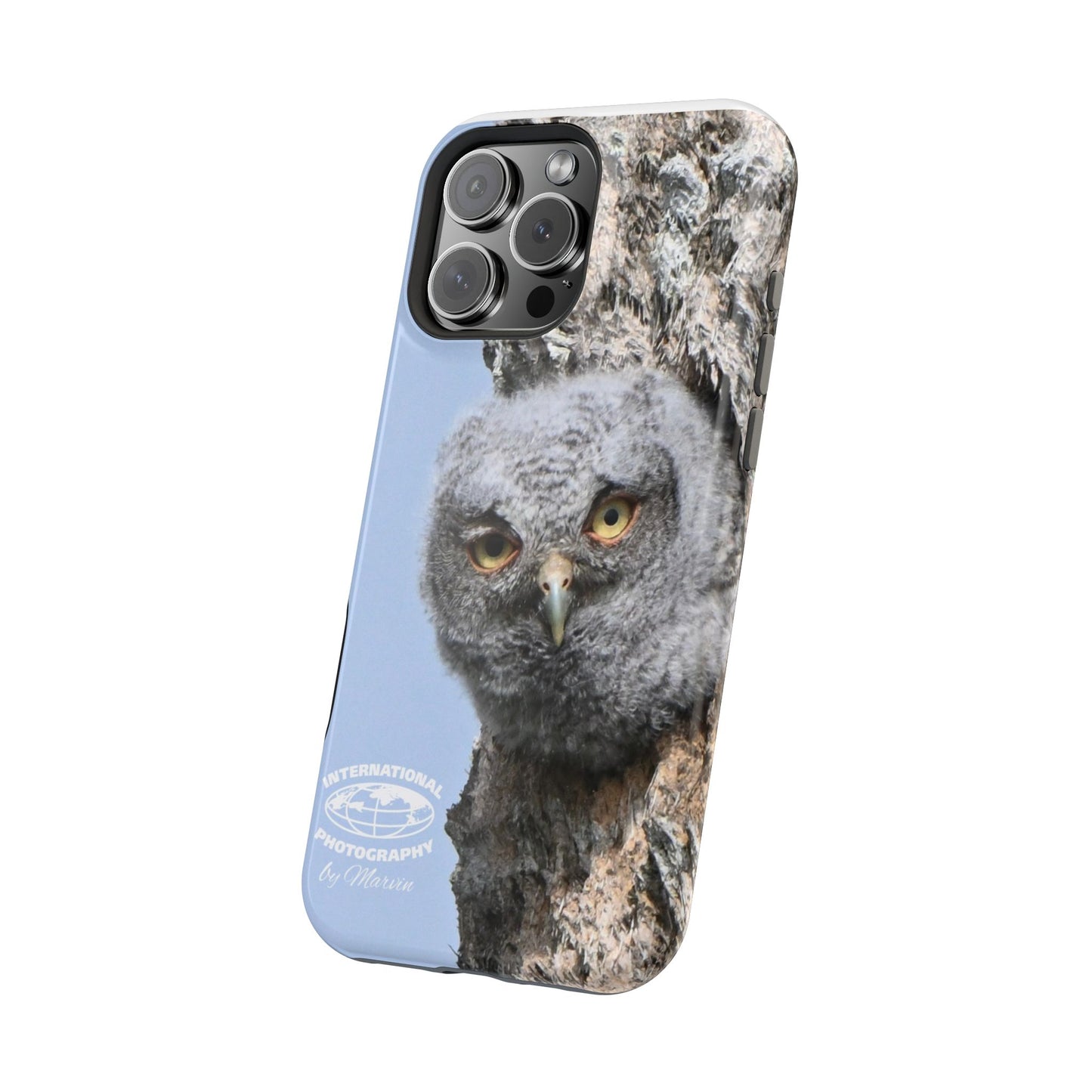 Owl Magnetic Tough Case, Wildlife Phone Case, Nature Lover Gift, Eco-Friendly Phone Cover, Customizable Phone Accessory