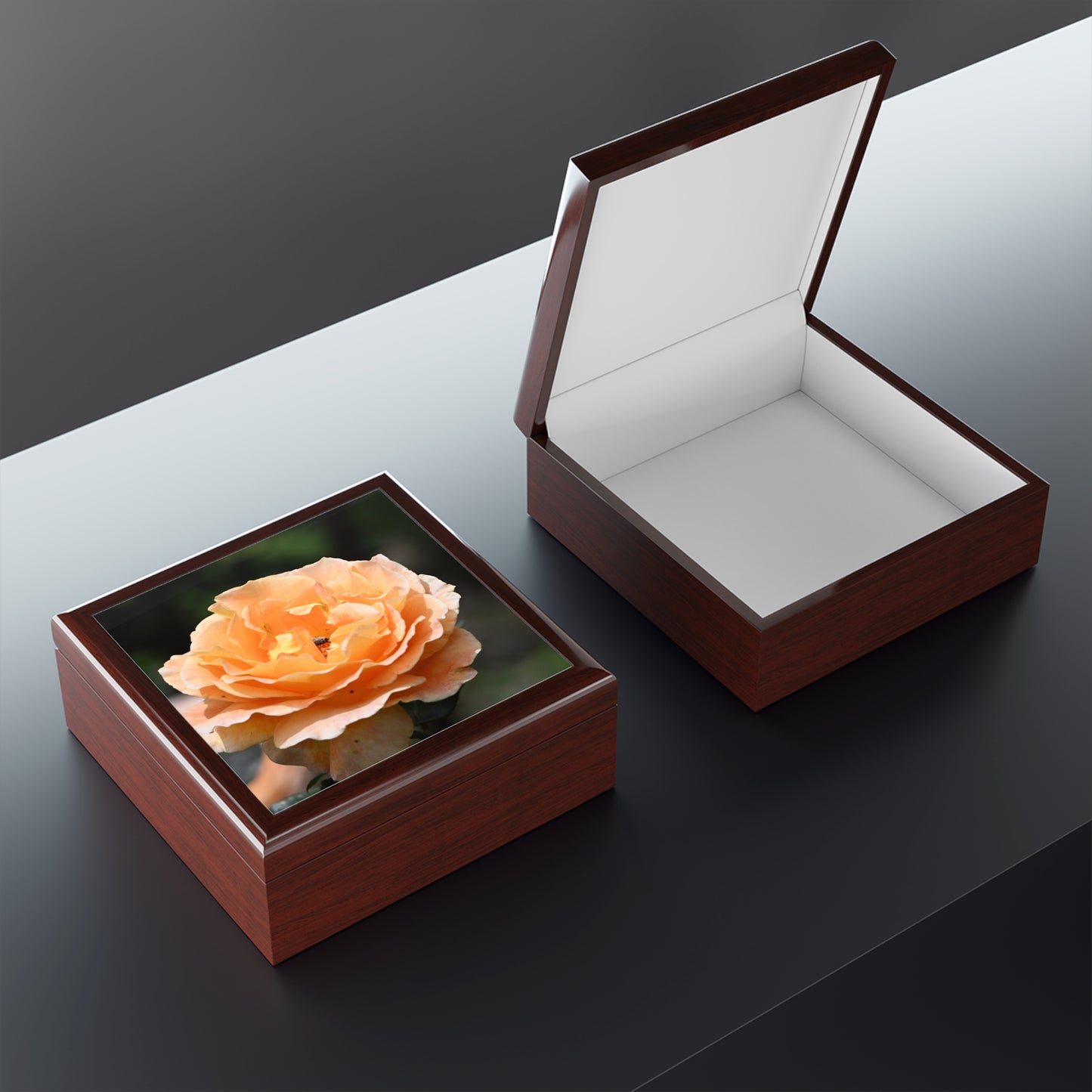 Elegant Floral Jewelry Box, Decorative Storage, Gifts for Her, Mother's Day, Wedding Keepsake, Home Decor