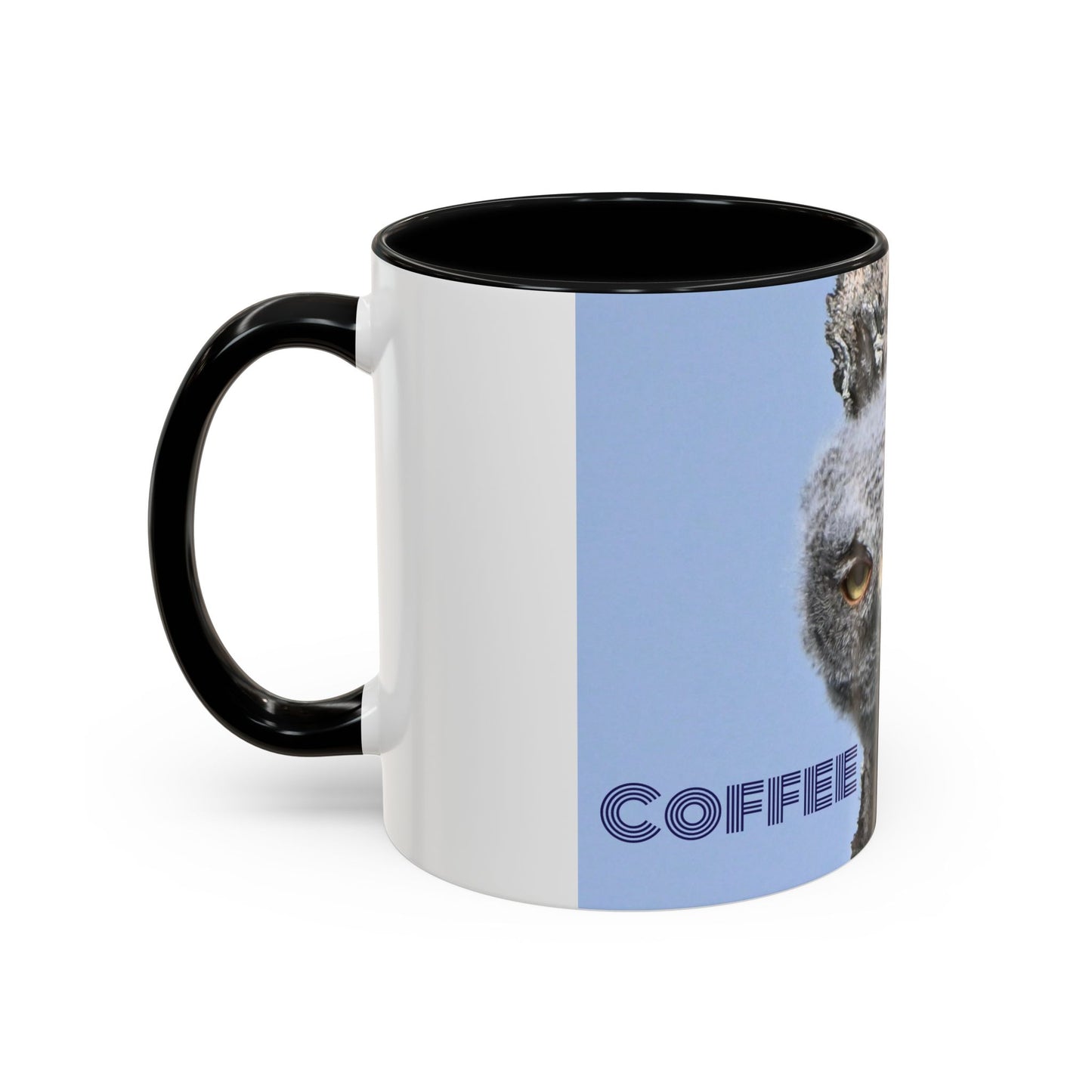 Accent Coffee Mug with Owl Design, Perfect Gift for Coffee Lovers, Home Office Decor, Nature Enthusiast Gift, Animal Lover Mug