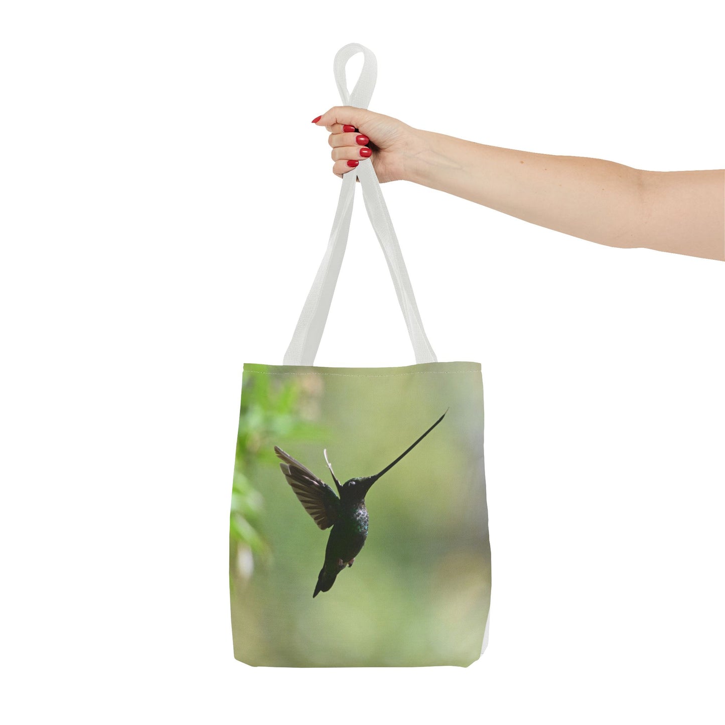 Hummingbird Tote Bag, Colorful Eco-Friendly Shopper, Summer Beach Bag, Floral Gift Bag, Lightweight Carry-All