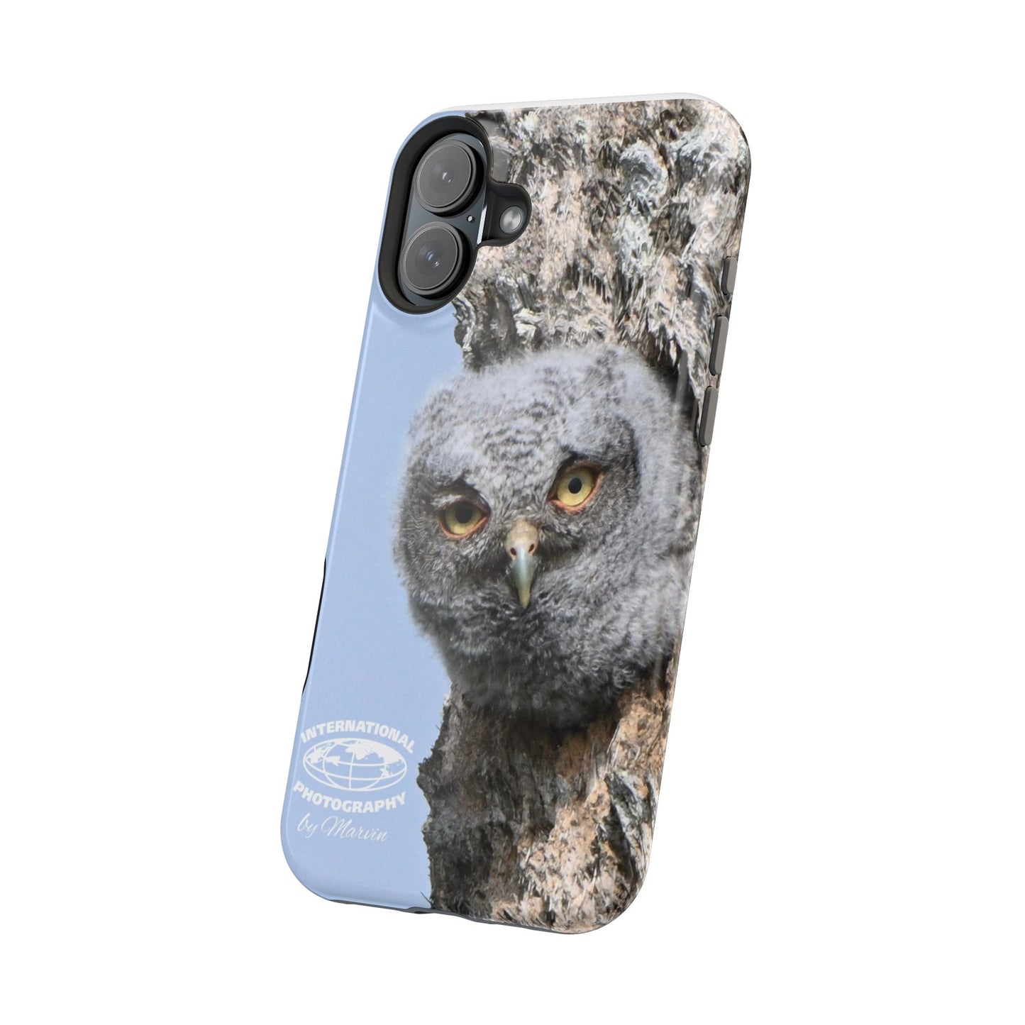Owl Magnetic Tough Case, Wildlife Phone Case, Nature Lover Gift, Eco-Friendly Phone Cover, Customizable Phone Accessory