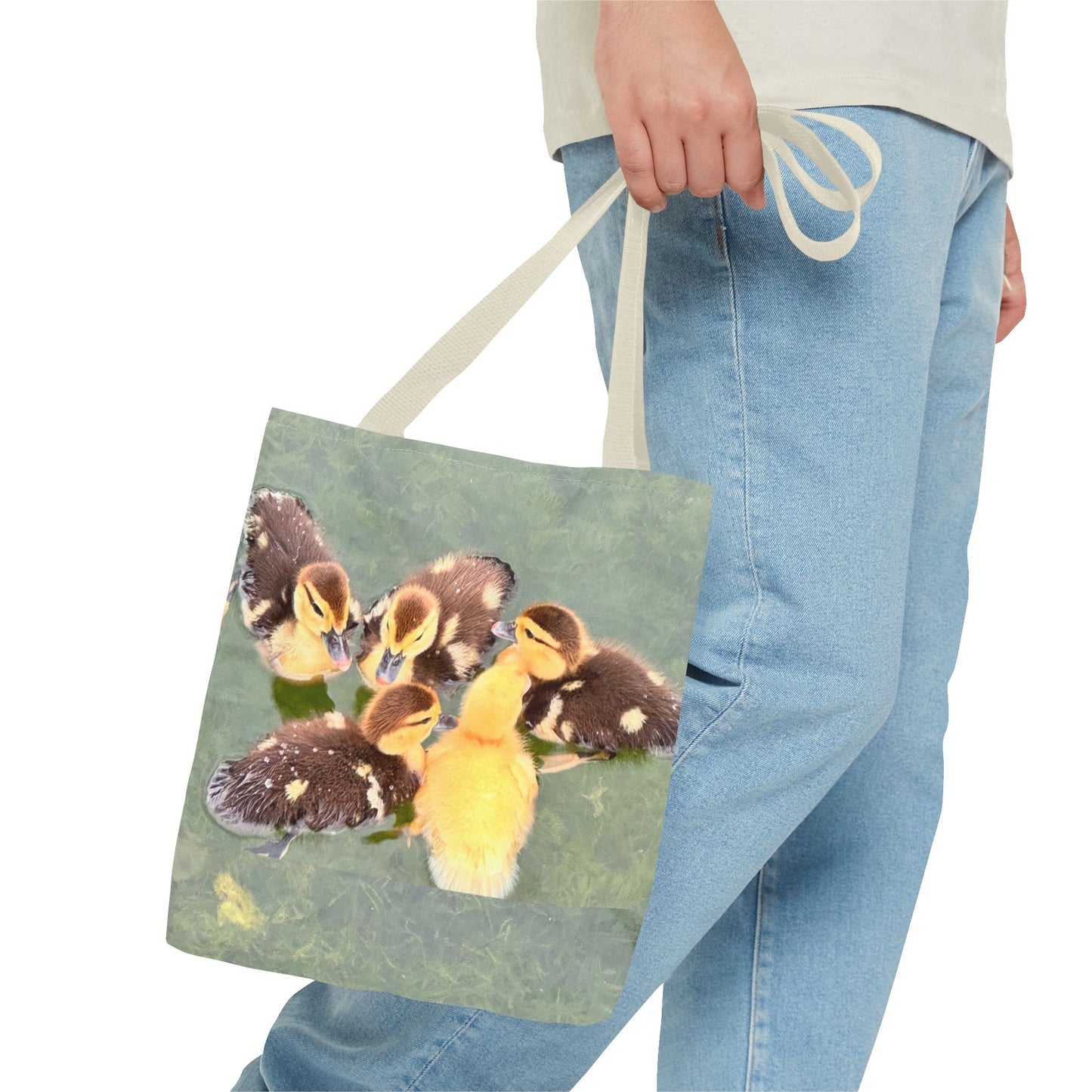 Charming Duckling Tote Bag | Cute Bag for Animal Lovers, Spring Gift, Shopping Bag, Eco-Friendly, Perfect for Mother's Day