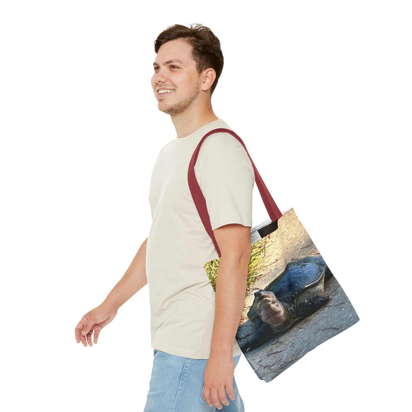Cute Turtle Tote Bag - Eco-Friendly Beach Bag, Reusable Grocery Tote, Animal Lover Gift, Nature-Inspired Accessory, Perfect for Summer