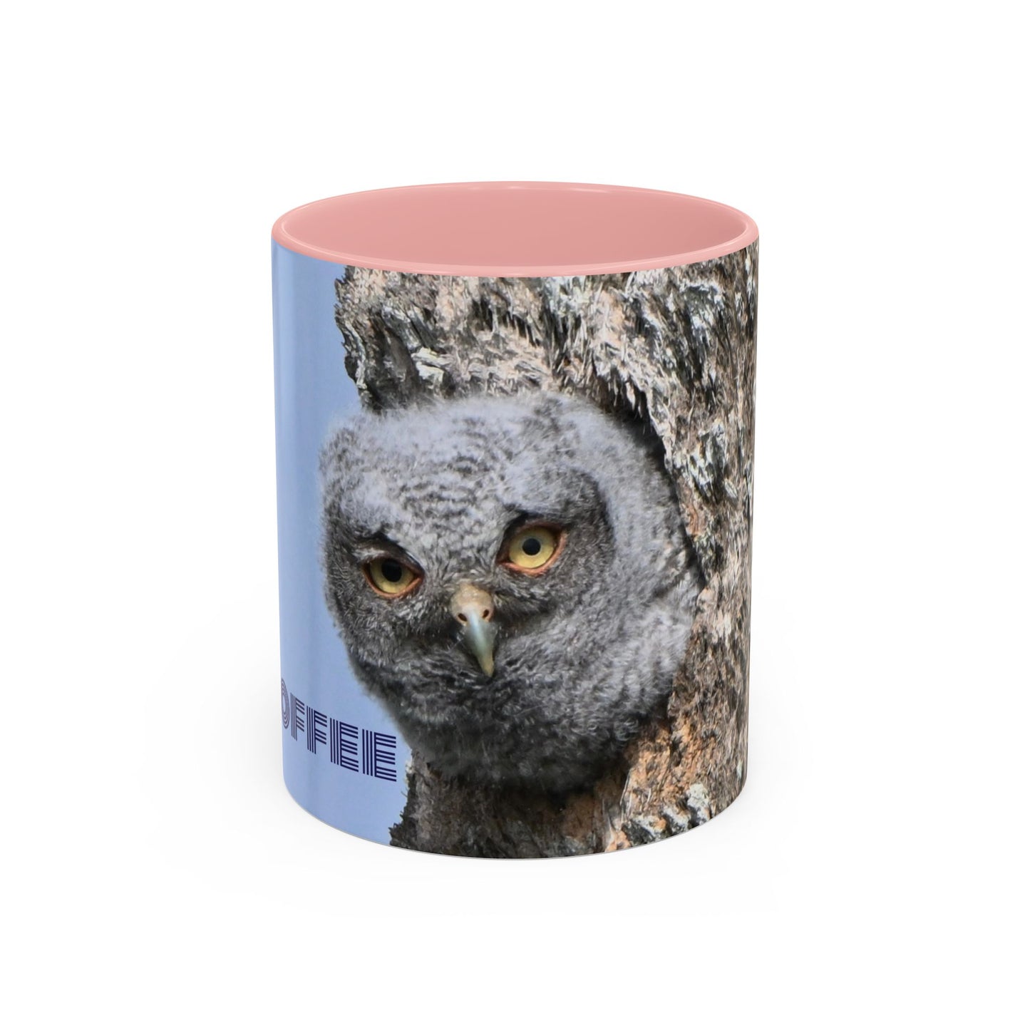 Accent Coffee Mug with Owl Design, Perfect Gift for Coffee Lovers, Home Office Decor, Nature Enthusiast Gift, Animal Lover Mug