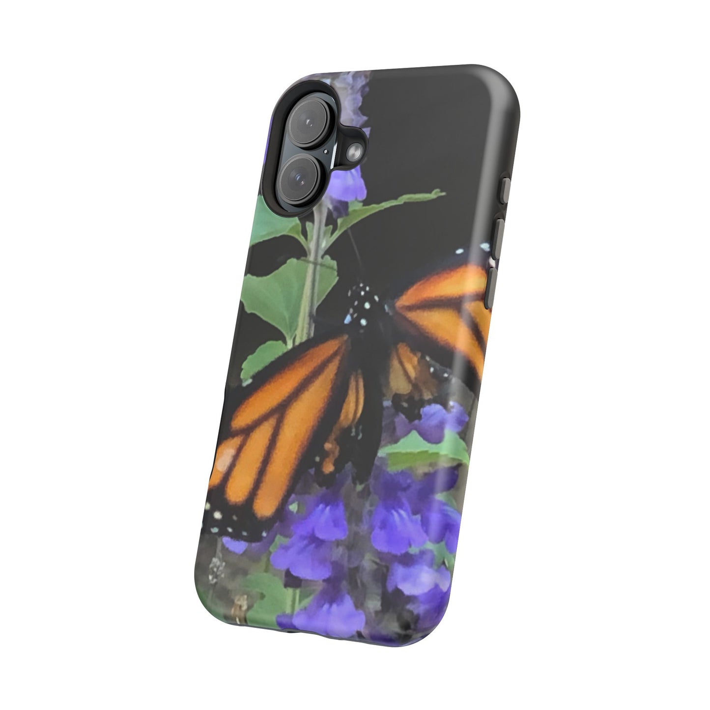 Butterfly Floral Magnetic Tough Cases, Nature Phone Cases, Gift for Nature Lovers, Eco-Friendly Cell Phone Case, Unique Smartphone Accessory