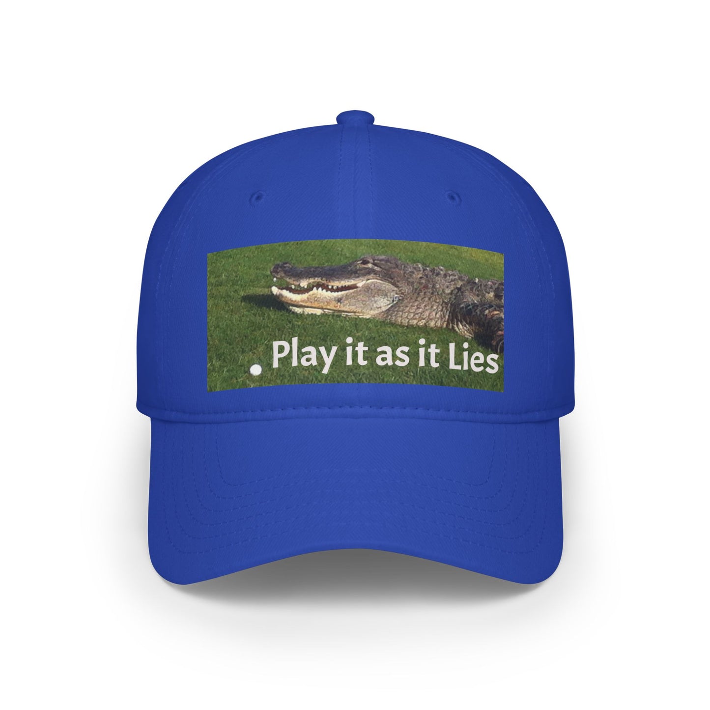 Play it as it Lies Baseball Cap, Casual Headwear for Golfers, Funny Golf Gift, Outdoor Sports Cap, Adjustable Red Cap