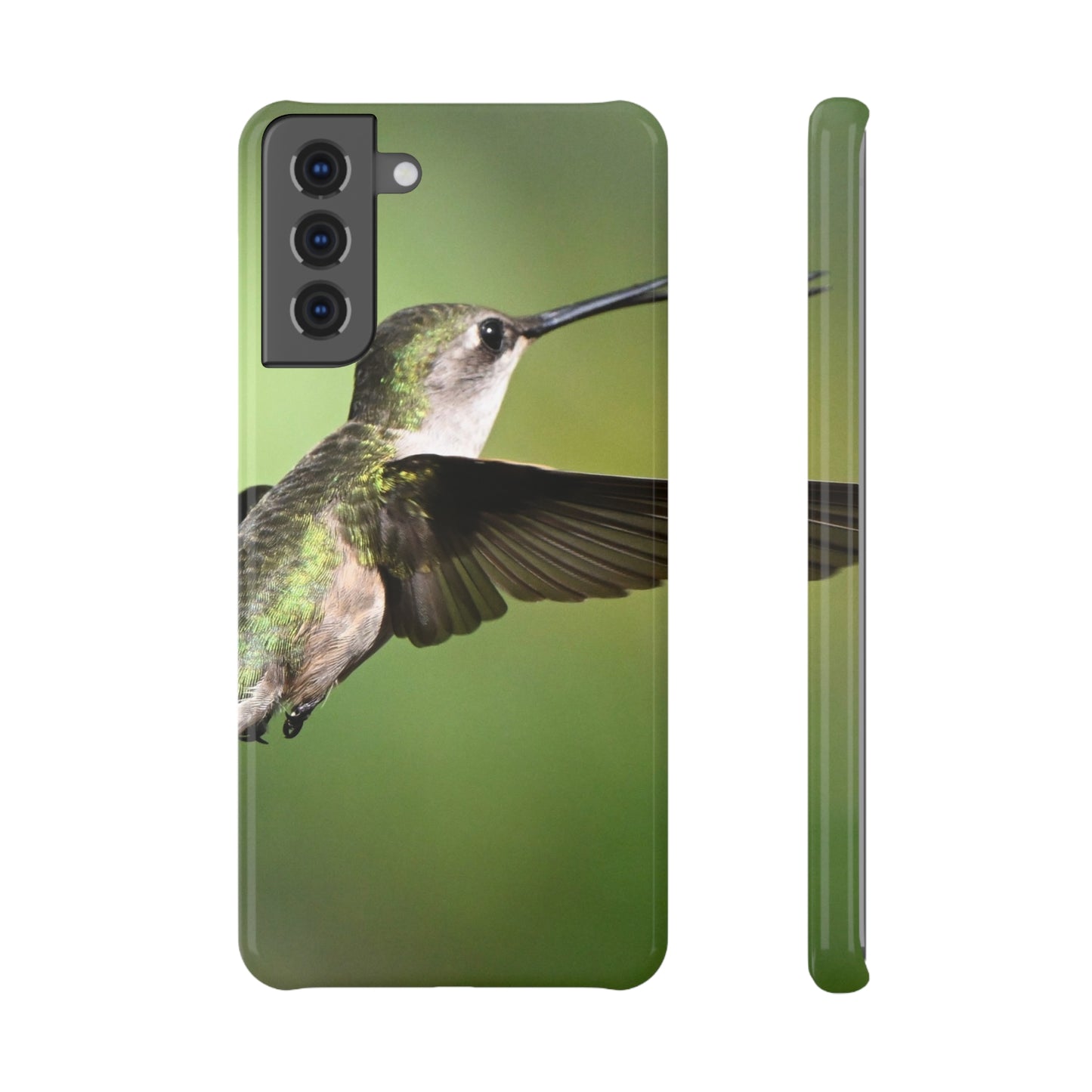Hummingbird Phone Case, Slim Snap Case for Nature Lovers, Eco-Friendly Phone Accessory, Gift for Wildlife Enthusiasts, Unique Tech Decor