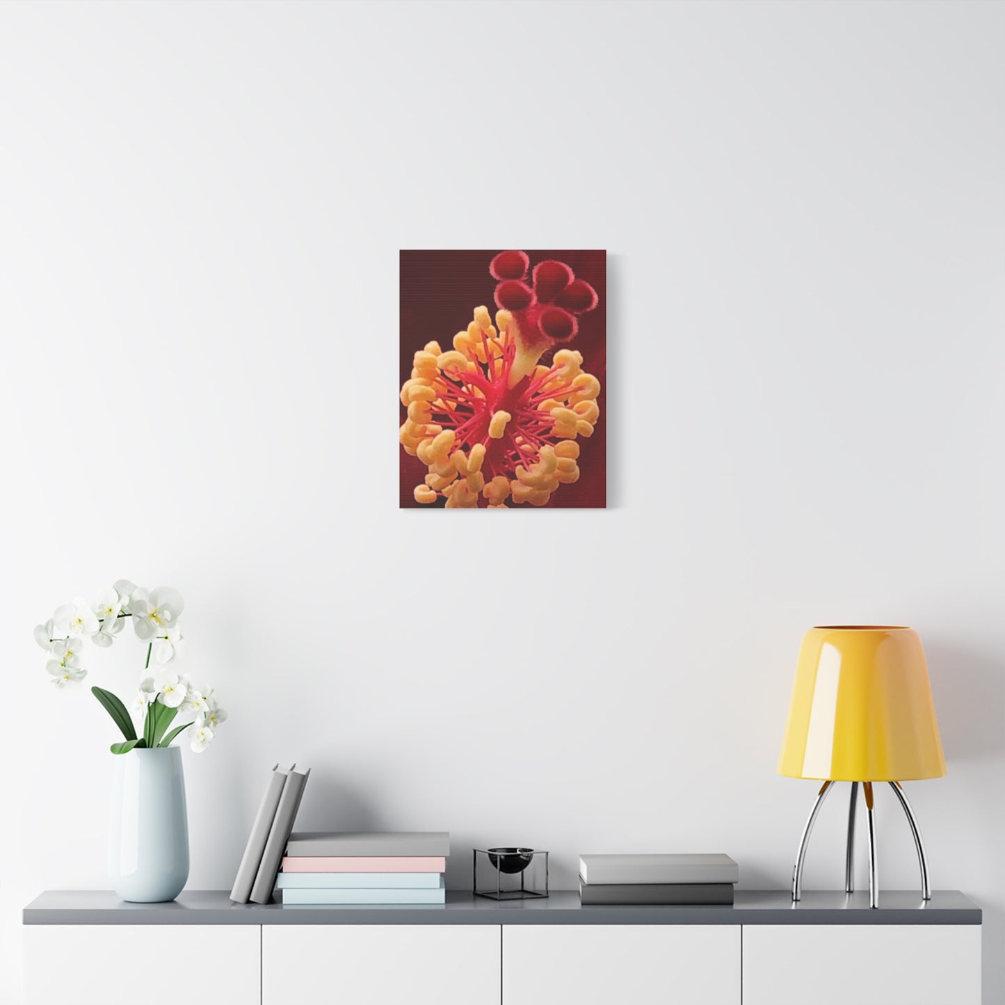 Floral Canvas Art Print, Stretched Wall Decor, Home Decor, Botanical Artwork, Modern Wall Art, Gift for Flower Lovers