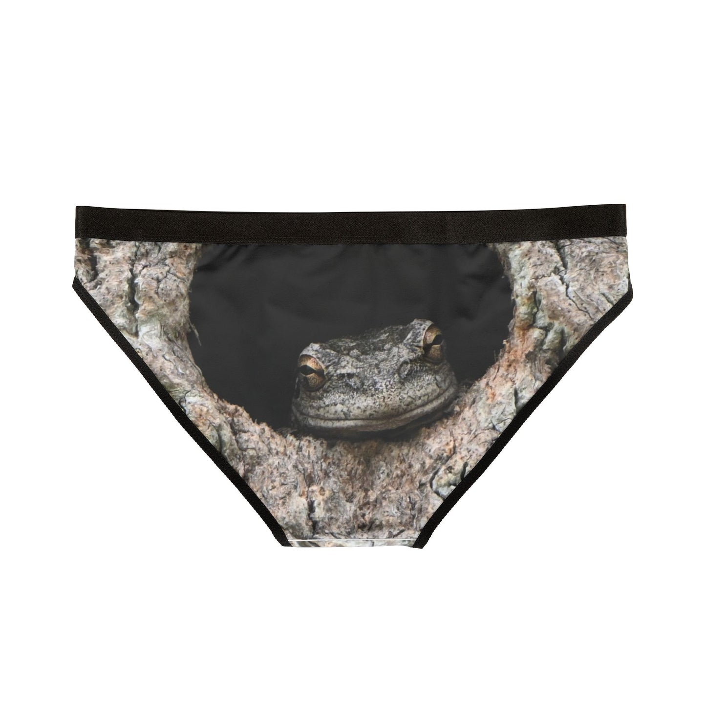 Frog Print Women's Underwear | Unique AOP Lingerie, Cute Panties, Funny Gift for Nature Lovers, Eco-Friendly Intimates