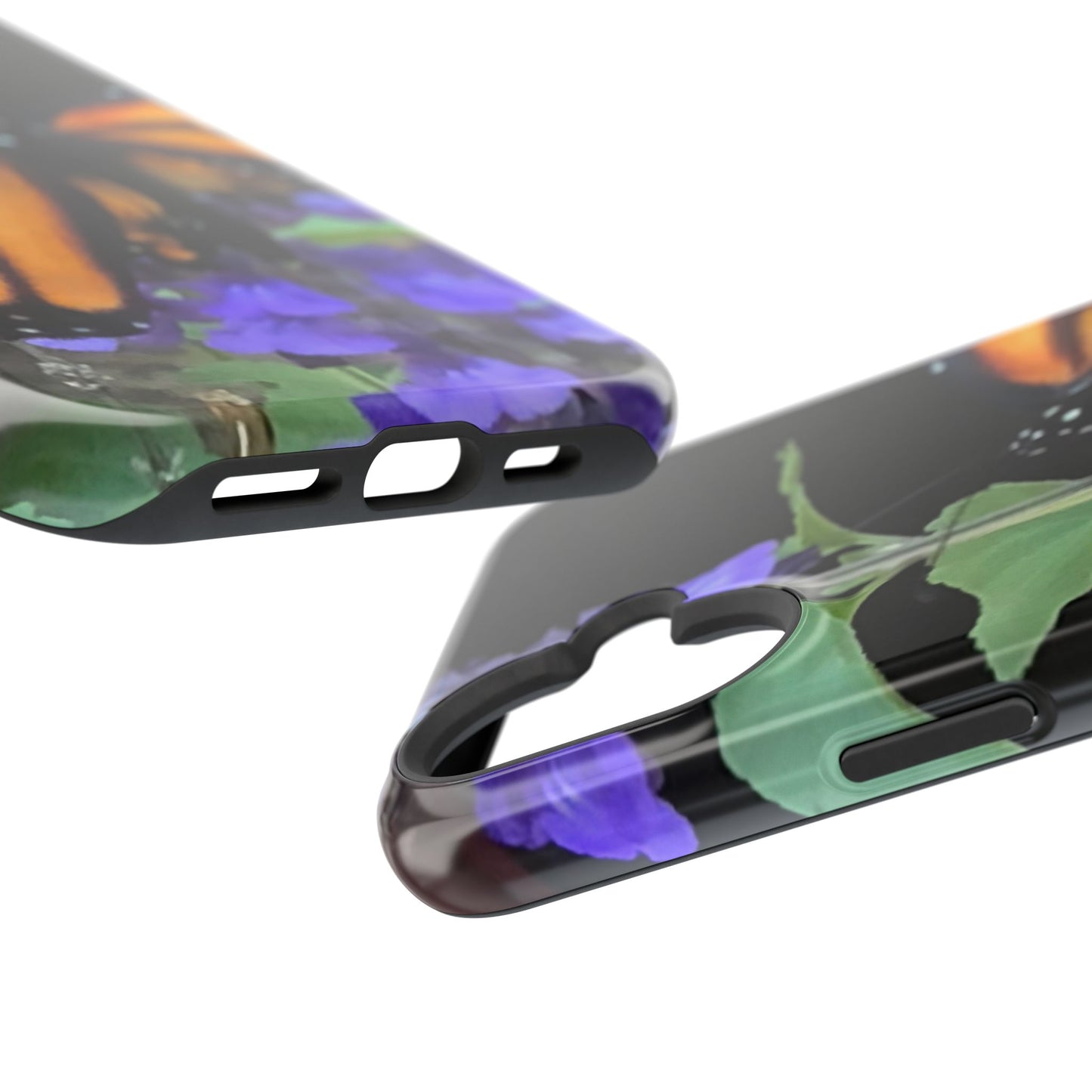 Butterfly Floral Magnetic Tough Cases, Nature Phone Cases, Gift for Nature Lovers, Eco-Friendly Cell Phone Case, Unique Smartphone Accessory