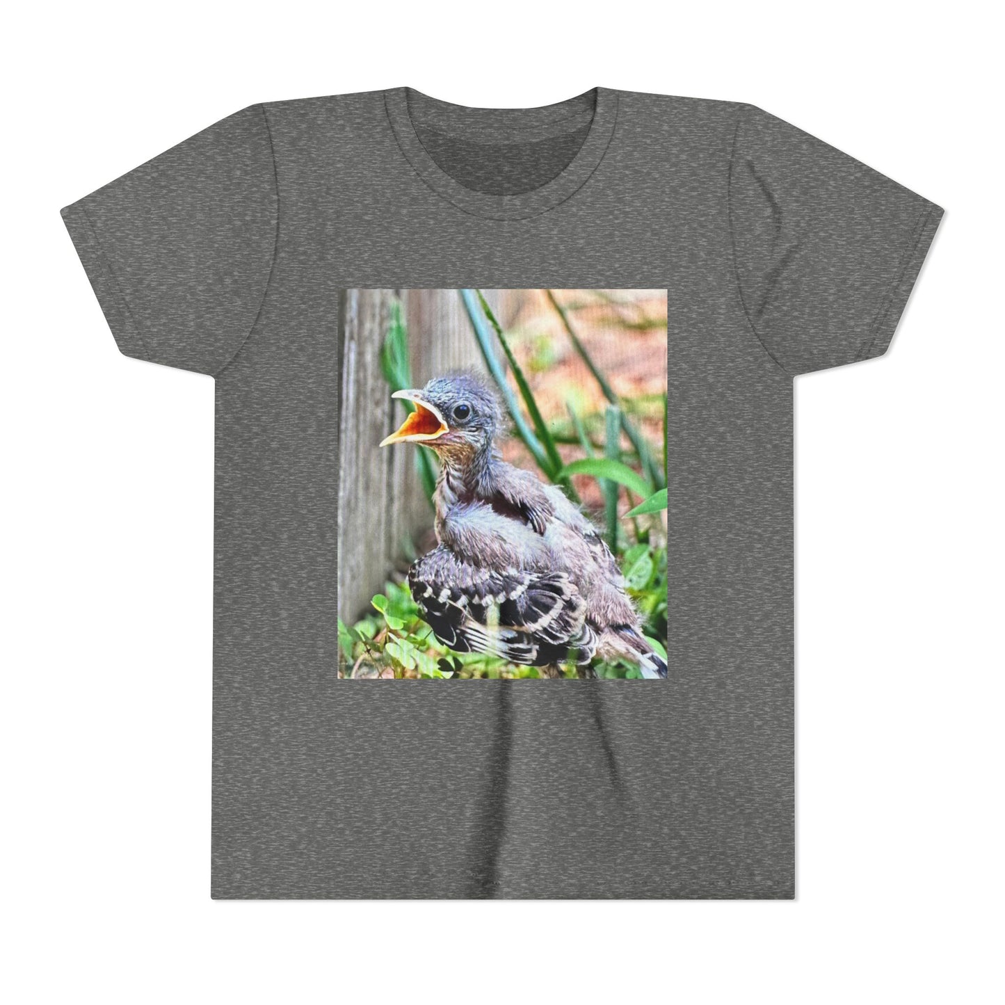 Youth Bird Graphic Tee - Cute Baby Bird T-Shirt, Nature Lovers Gift, Kids Apparel, Animal Tee, Spring Fashion, Eco-Friendly