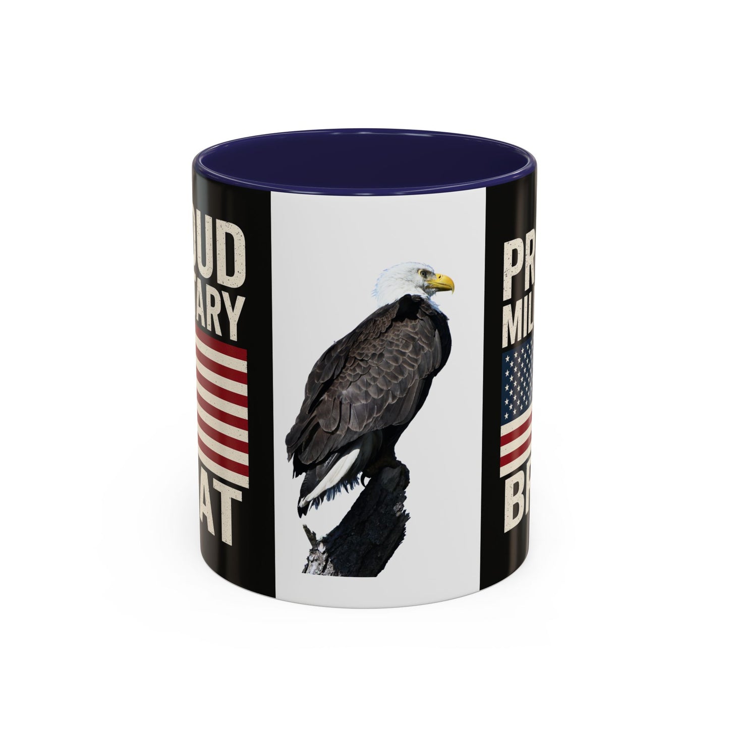 Proud Military Brat Coffee Mug, Veteran Appreciation Gift, Military Family Mug, USA Pride, Father's Day Gift, Patriotic Drinkware
