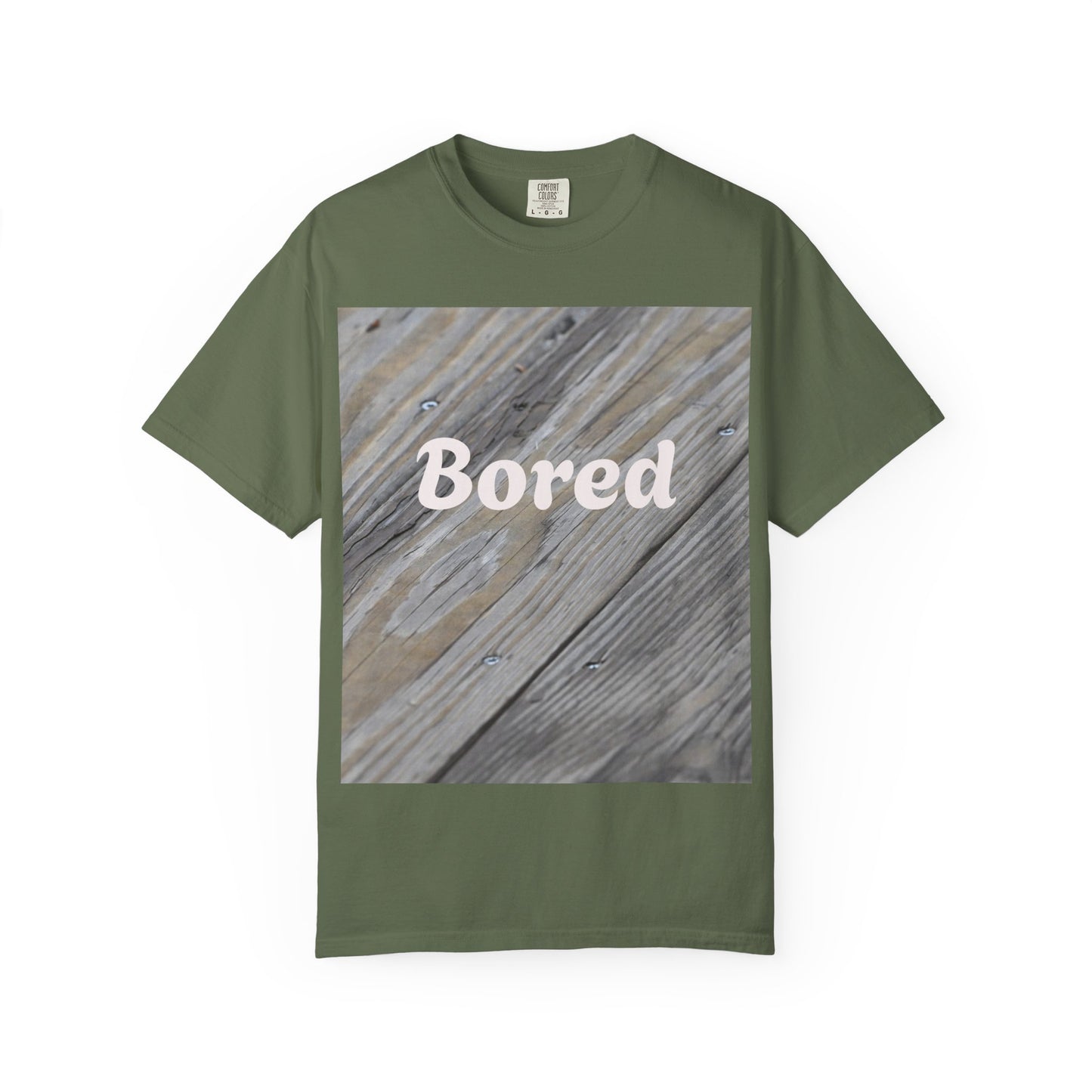 Bored Unisex Garment-Dyed T-Shirt, Casual Tee, Relaxed Shirt, Gift for Teens, Everyday Wear, Comfortable Clothing