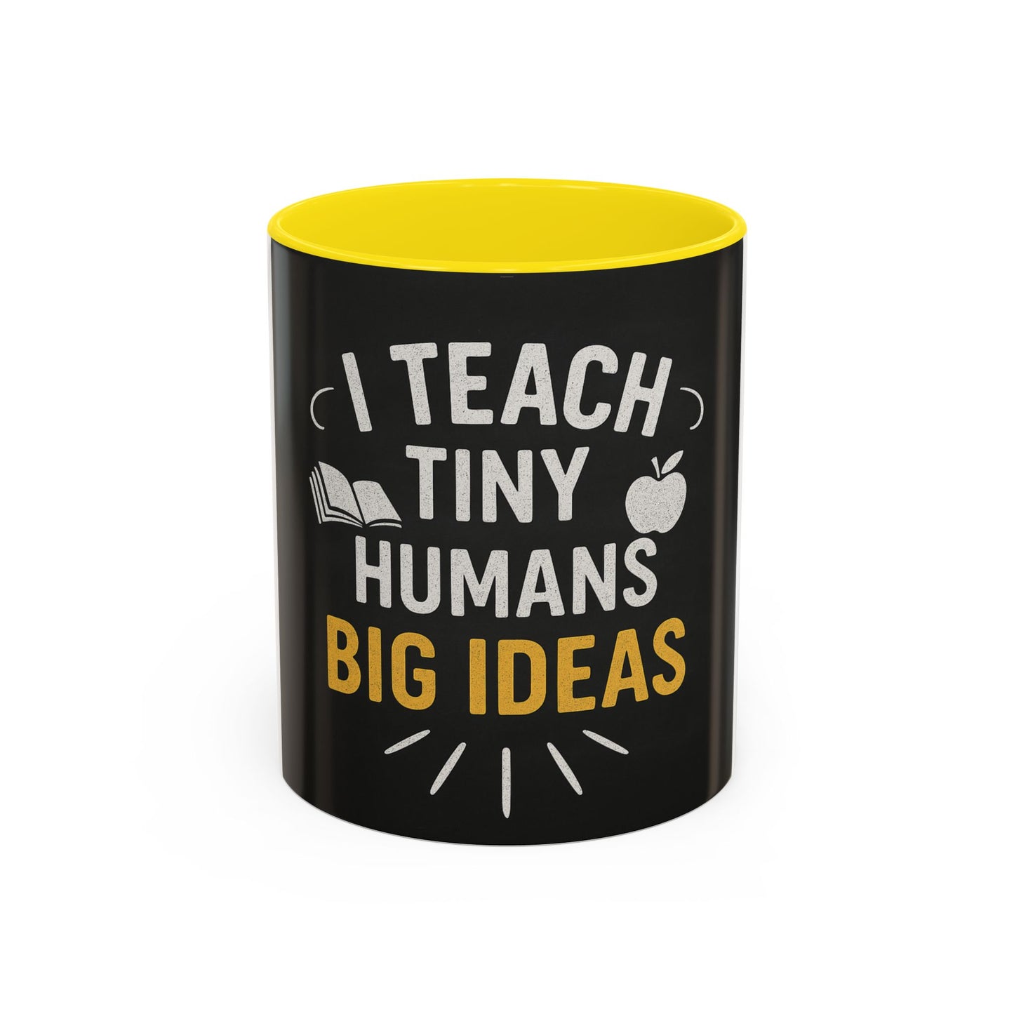 Teacher's Motivational Coffee Mug | I Teach Tiny Humans Big Ideas | Gift for Educators, Classroom Decor, School Supplies