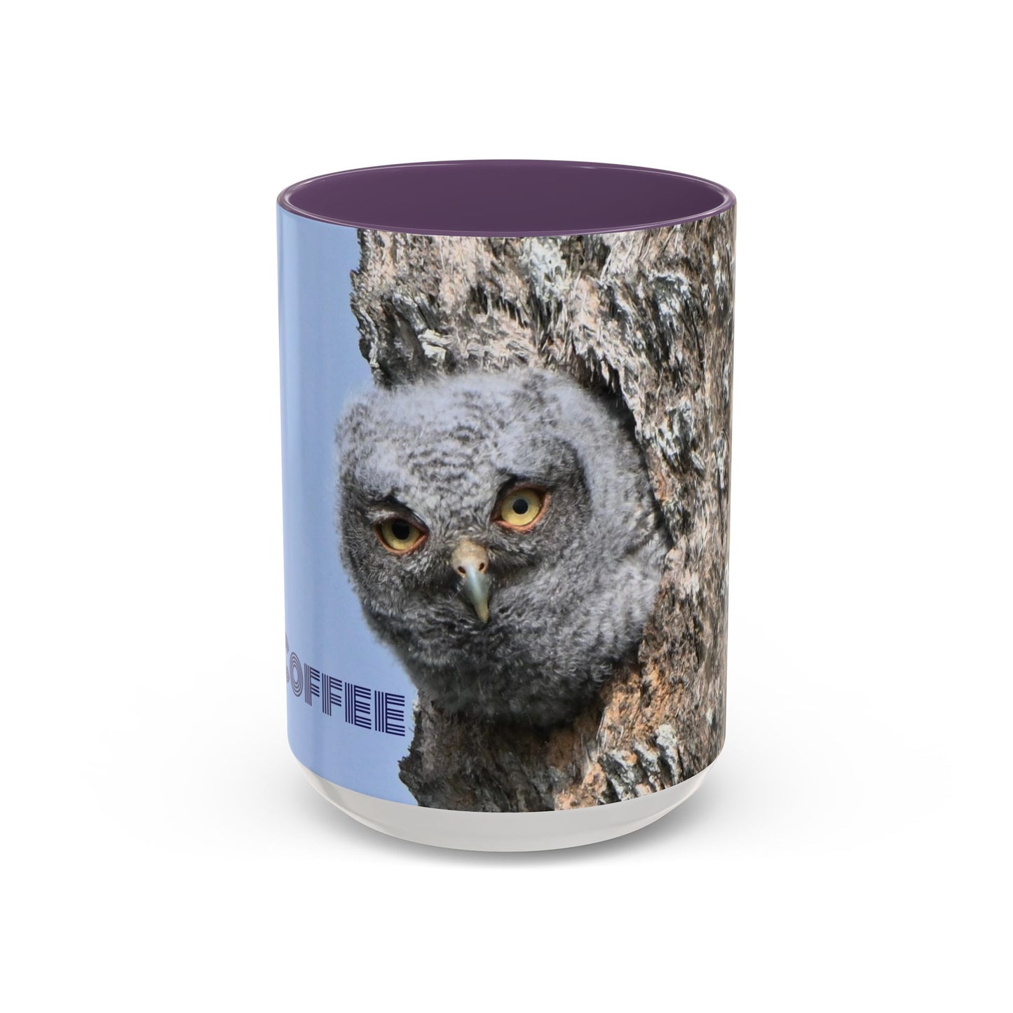 Accent Coffee Mug with Owl Design, Perfect Gift for Coffee Lovers, Home Office Decor, Nature Enthusiast Gift, Animal Lover Mug