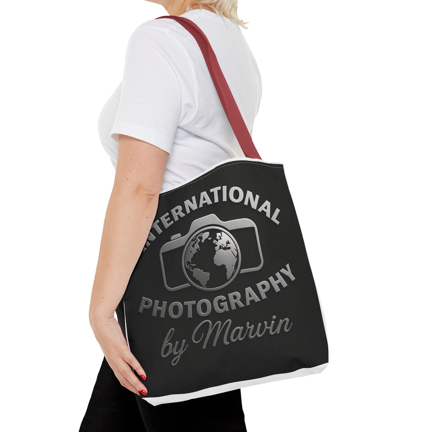 International Photography Tote Bag, Unique Shopper, Eco-Friendly Gift, Stylish Camera Lover Bag, Photography Enthusiast Accessory