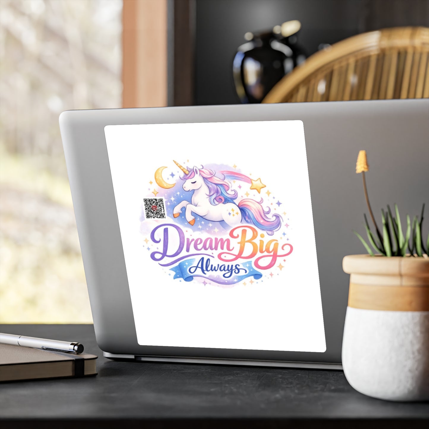 Dream Big Always Unicorn Sticker — Kiss-Cut Vinyl Decal