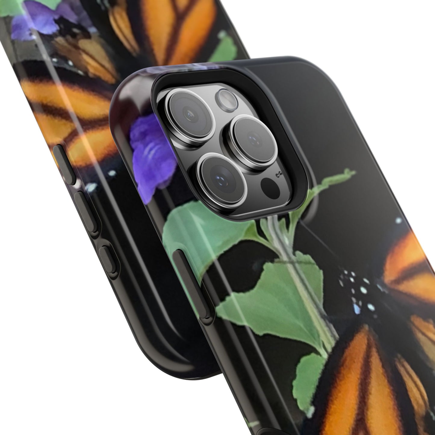 Butterfly Floral Magnetic Tough Cases, Nature Phone Cases, Gift for Nature Lovers, Eco-Friendly Cell Phone Case, Unique Smartphone Accessory